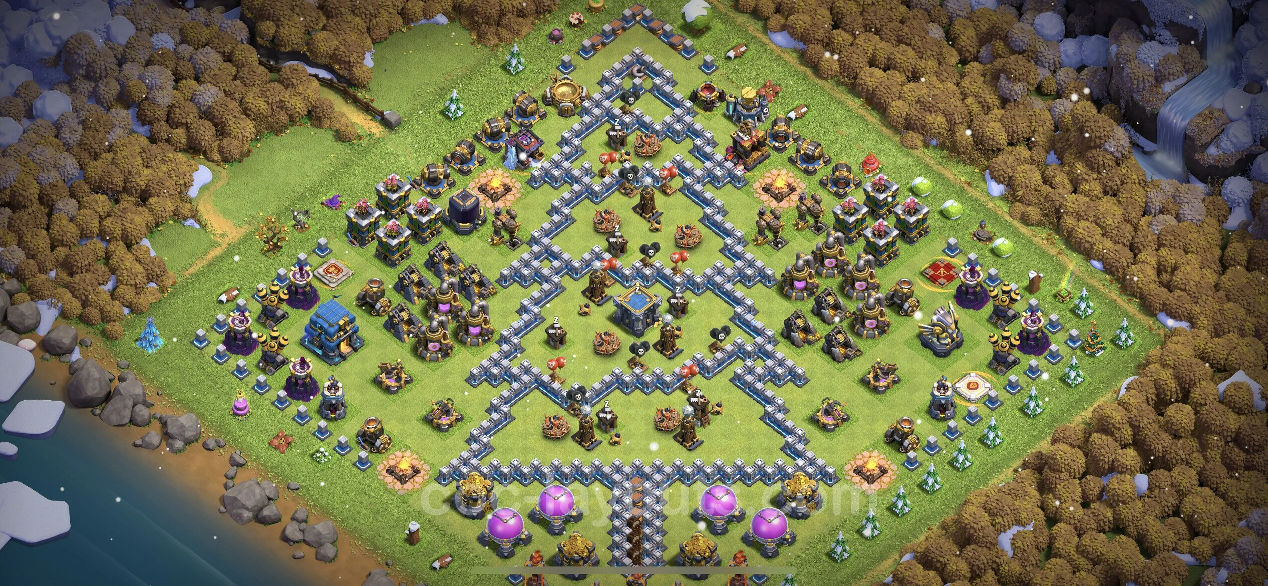 Top Troll Funny Base TH12 with Link - Funny Art Plan - Clash of Clans - (#25) — Розваги TH12