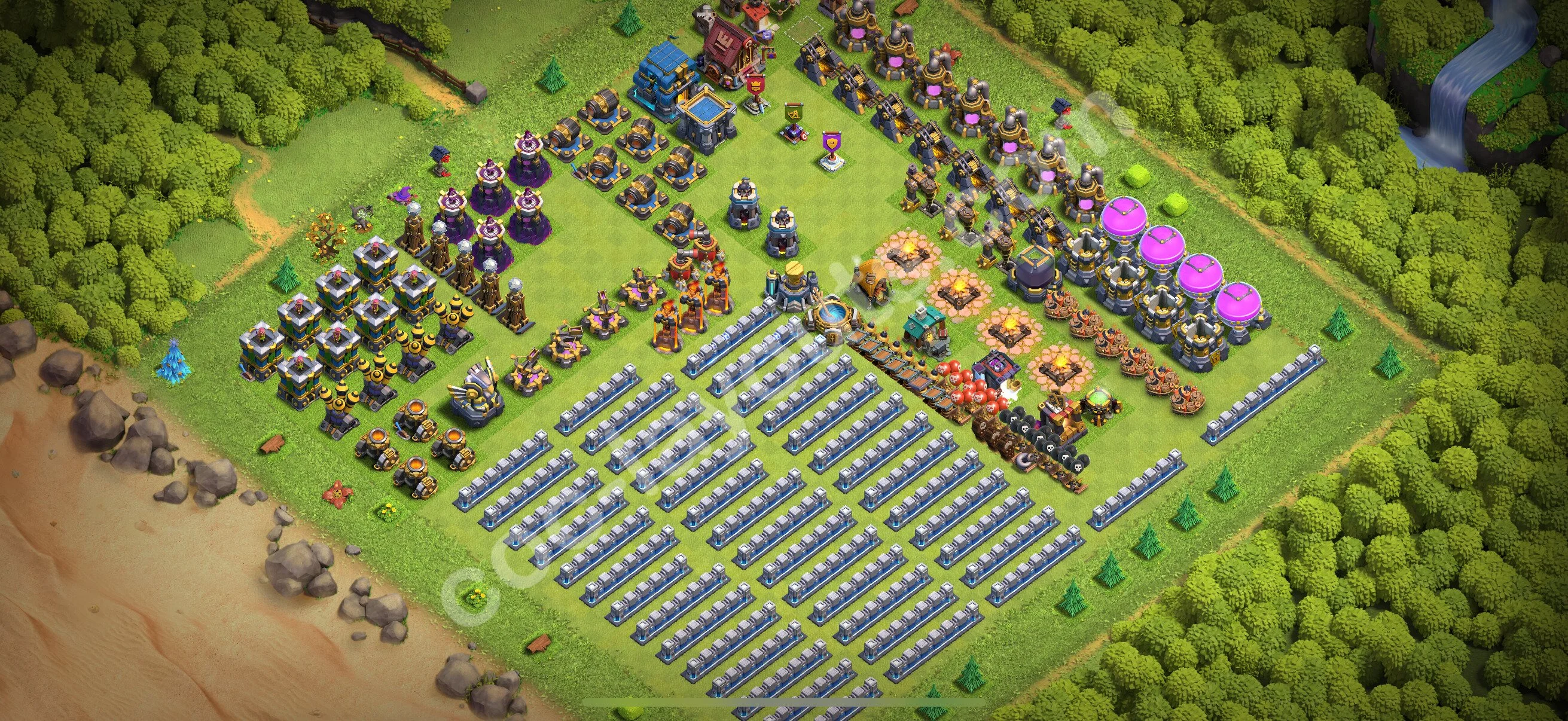 Top Troll Funny Base TH12 with Link - Funny Art Plan 2026 - Clash of Clans - (#34) — Розваги TH12