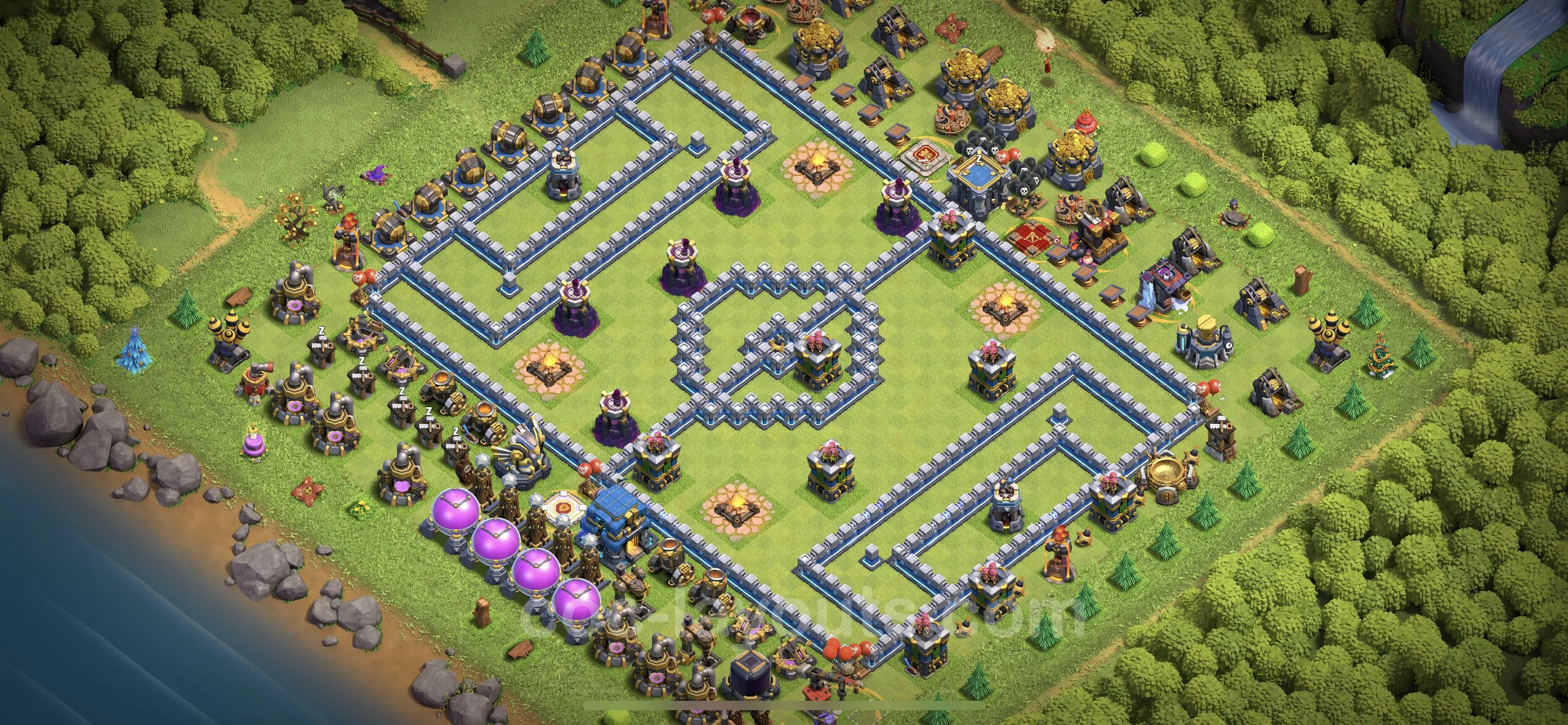 Top Troll Funny Base TH12 with Link - Funny Art Plan - Clash of Clans - (#36) — Zabawa TH12