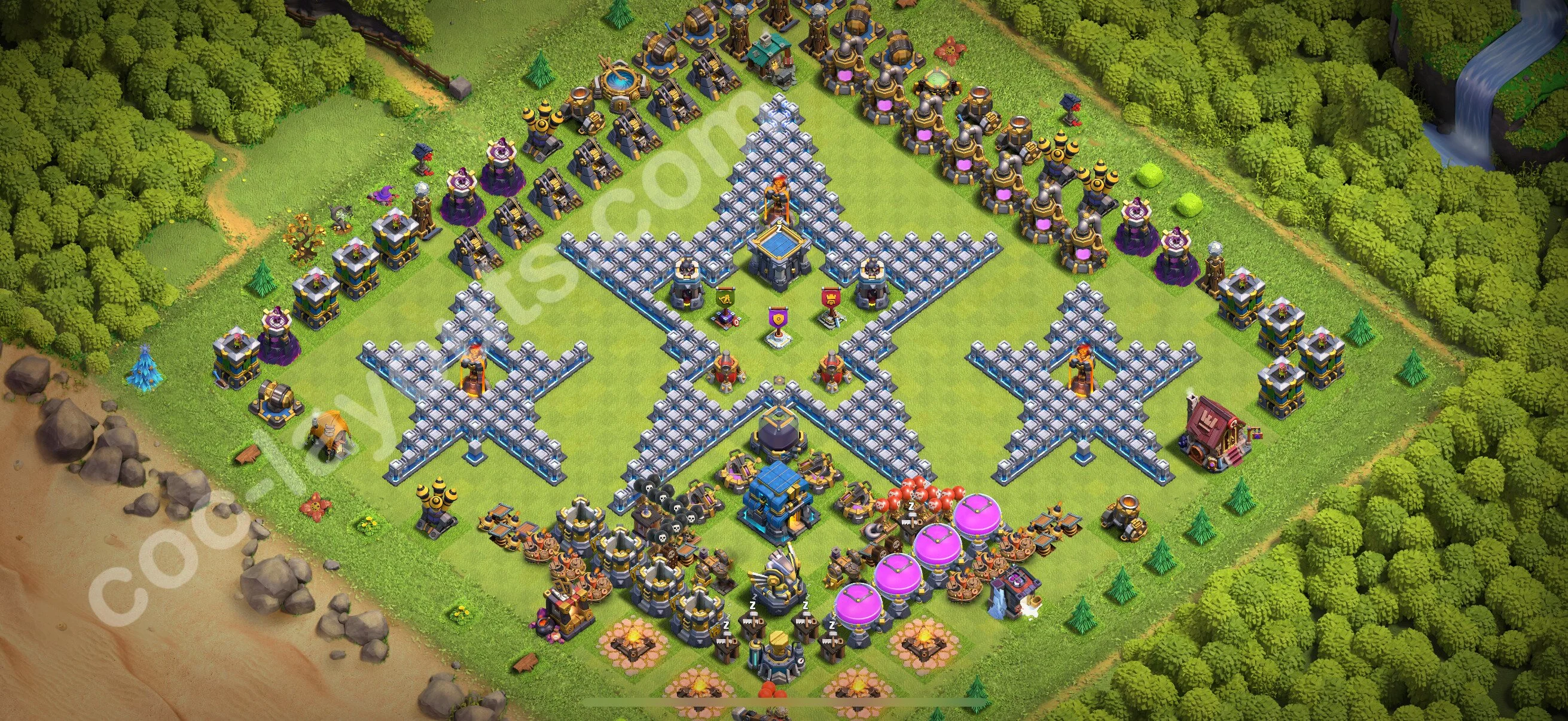 Top Troll Funny Base TH12 with Link - Funny Art Plan 2026 - Clash of Clans - (#39) — Fun TH12