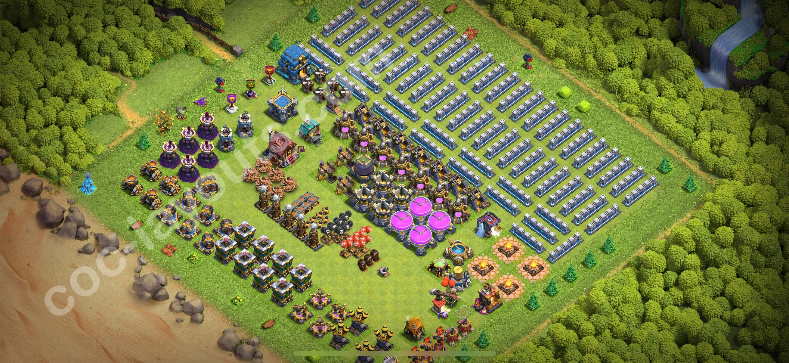 Top Troll Funny Base TH12 with Link - Funny Art Plan 2026 - Clash of Clans - (#43) — Развлечения TH12