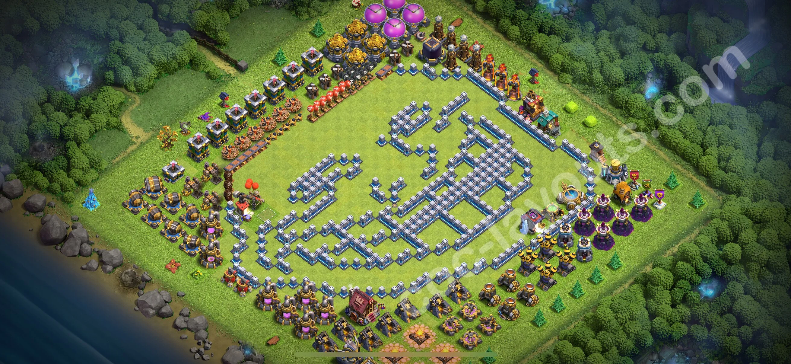 Top Troll Funny Base TH12 with Link - Funny Art Plan 2026 - Clash of Clans - (#44) — Fun TH12