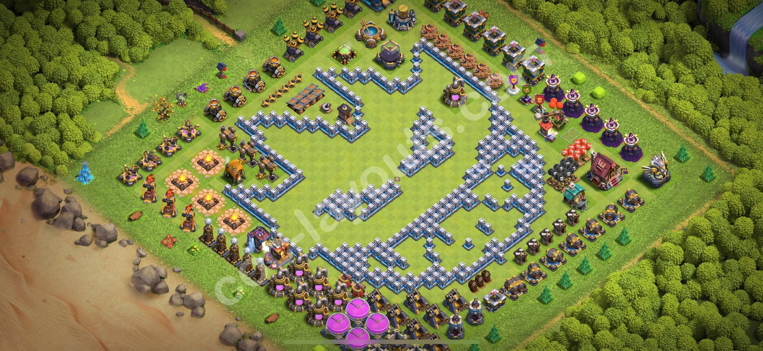 Top Troll Funny Base TH12 with Link - Funny Art Plan 2026 - Clash of Clans - (#46) — Розваги TH12