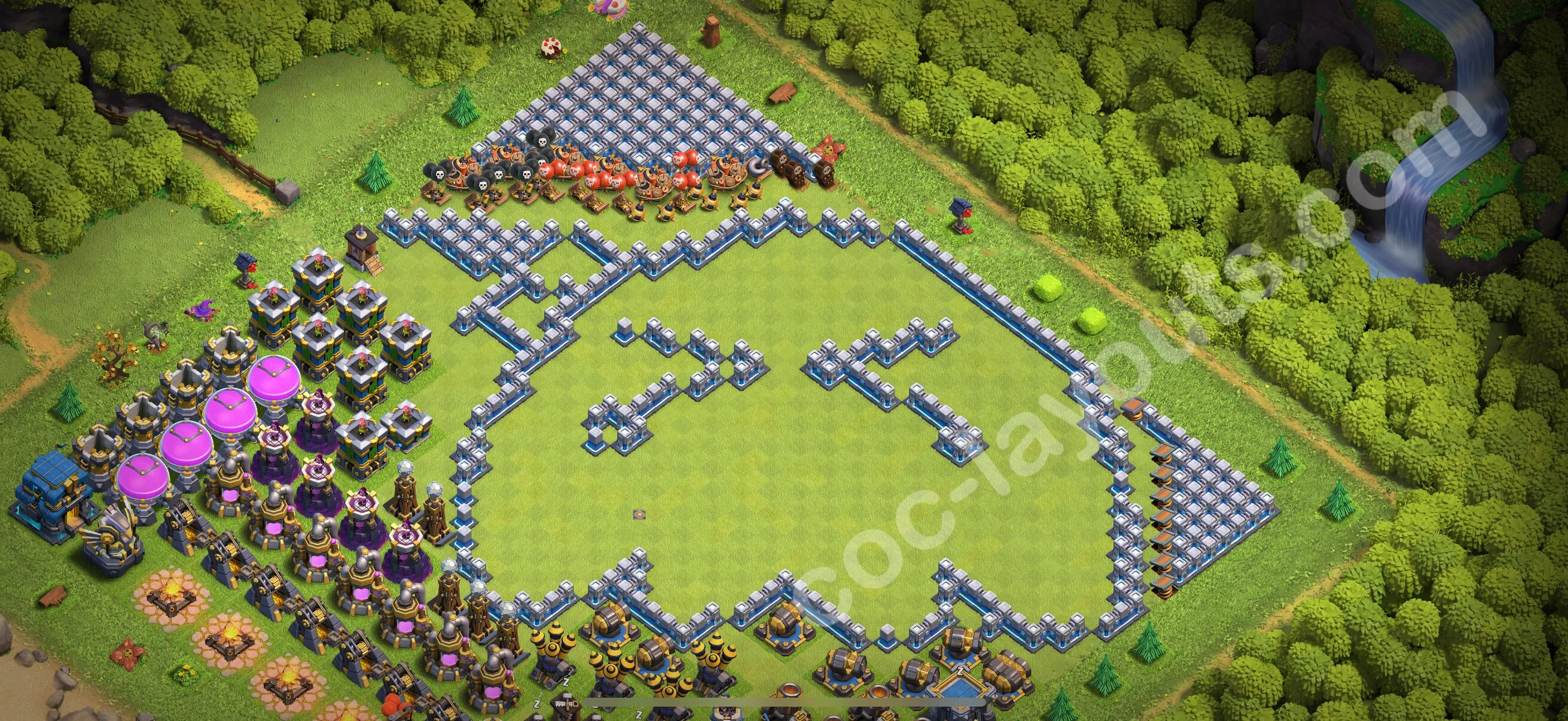 Top Troll Funny Base TH12 with Link - Funny Art Plan 2026 - Clash of Clans - (#47) — Spaß TH12
