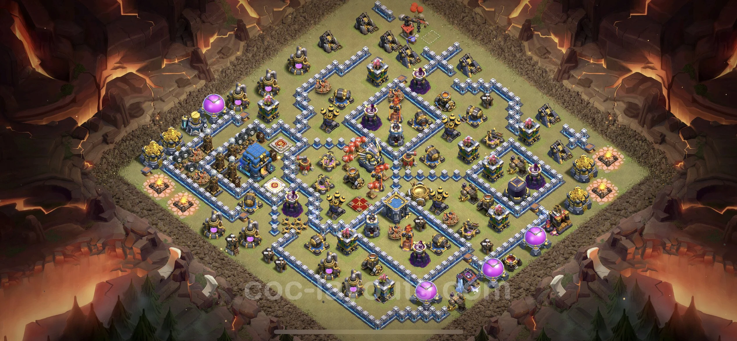 Top War Base TH12 with Link, Anti Everything - CWL Defence Plan - Clash of Clans - (#102) — War BH12