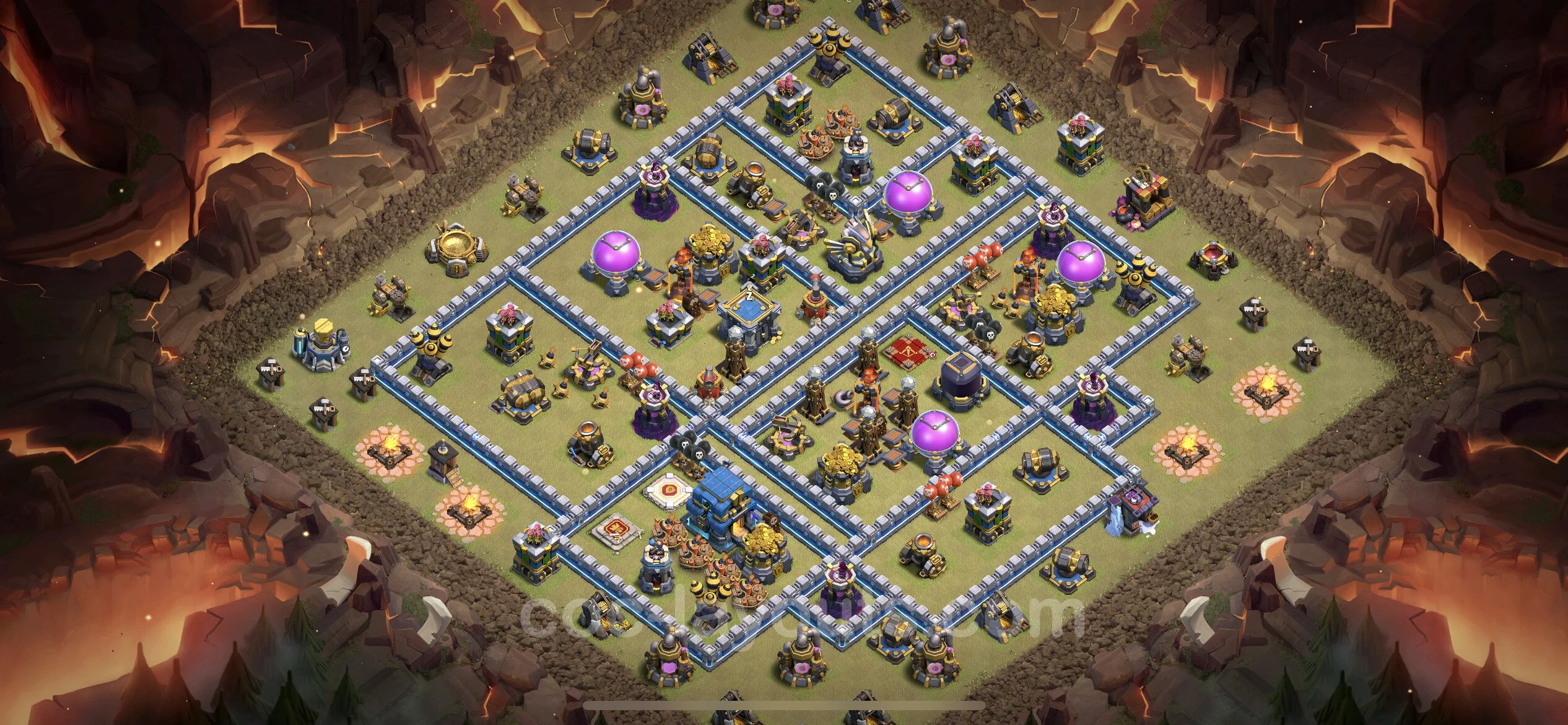 Top War Base TH12 with Link, Anti Everything - Anti 3 Stars CWL Plan - Clash of Clans - (#105) — Oorlog BH12