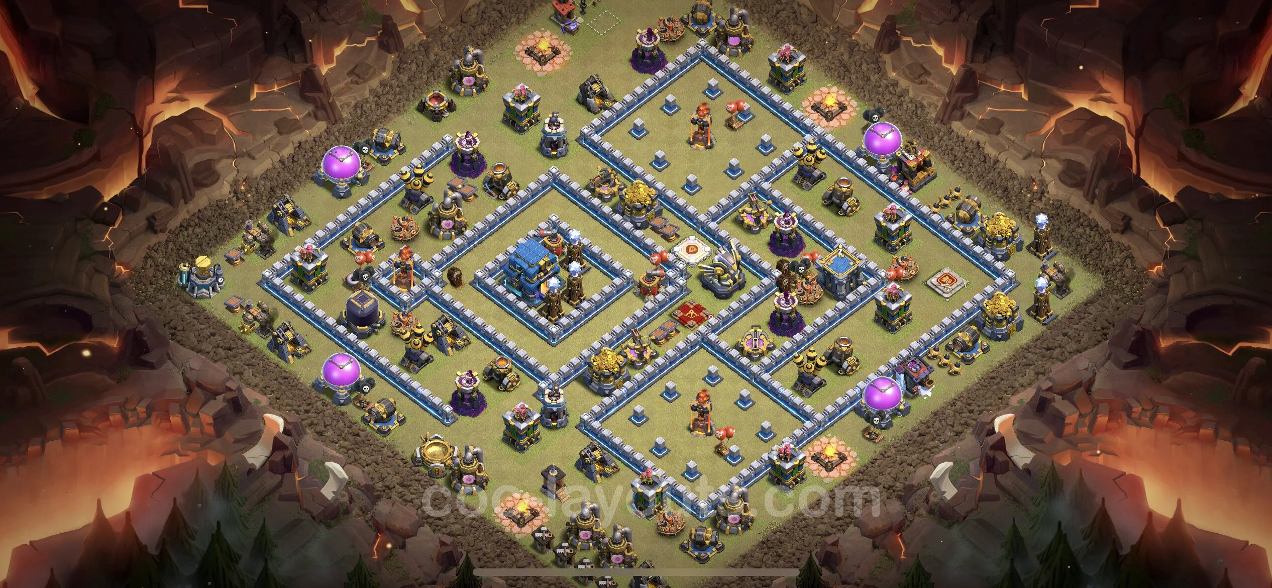 Top War Base TH12 with Link, Anti Everything - Anti 3 Stars CWL Plan - Clash of Clans - (#106) — Oorlog BH12