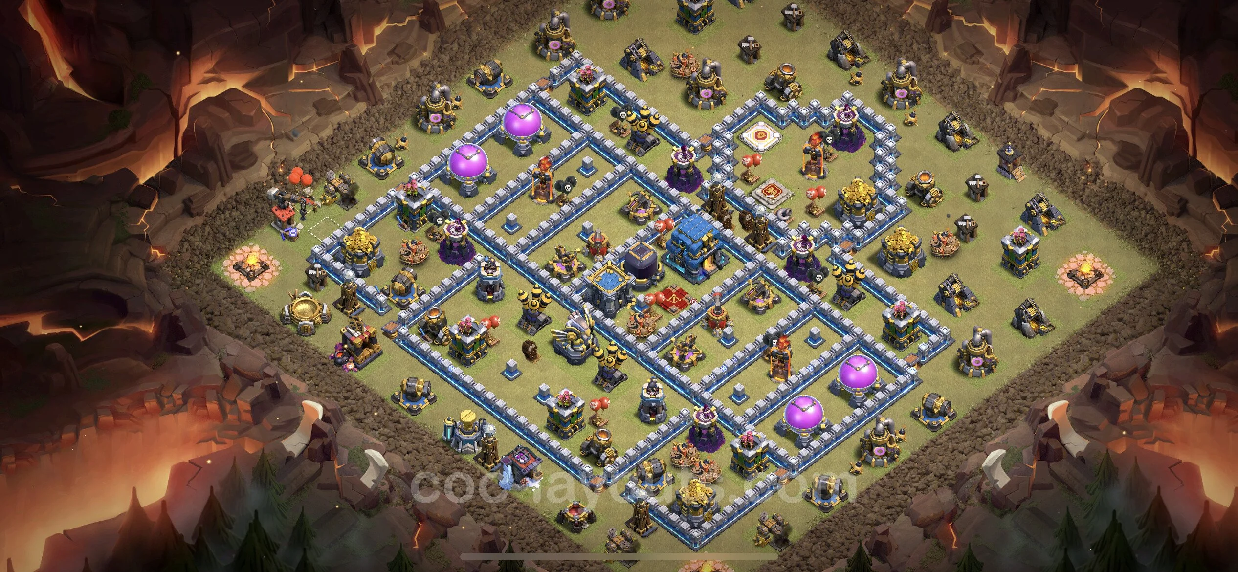 Top War Base TH12 with Link, Anti Air / Electro Dragon - Anti 3 Stars CWL Plan - Clash of Clans - (#111) — Война BH12
