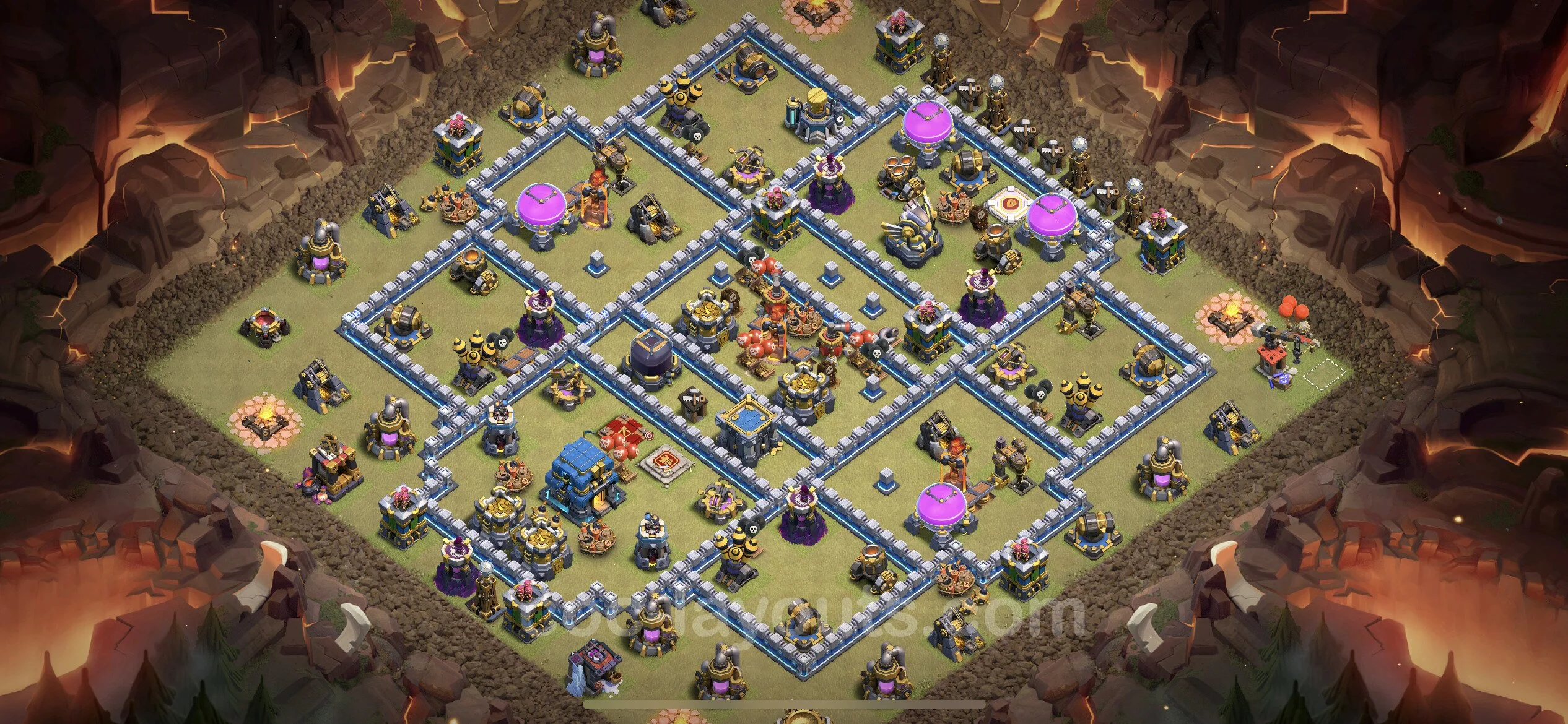 Top War Base TH12 with Link, Hybrid - Max Levels CWL Plan - Clash of Clans - (#117) — Війна BH12
