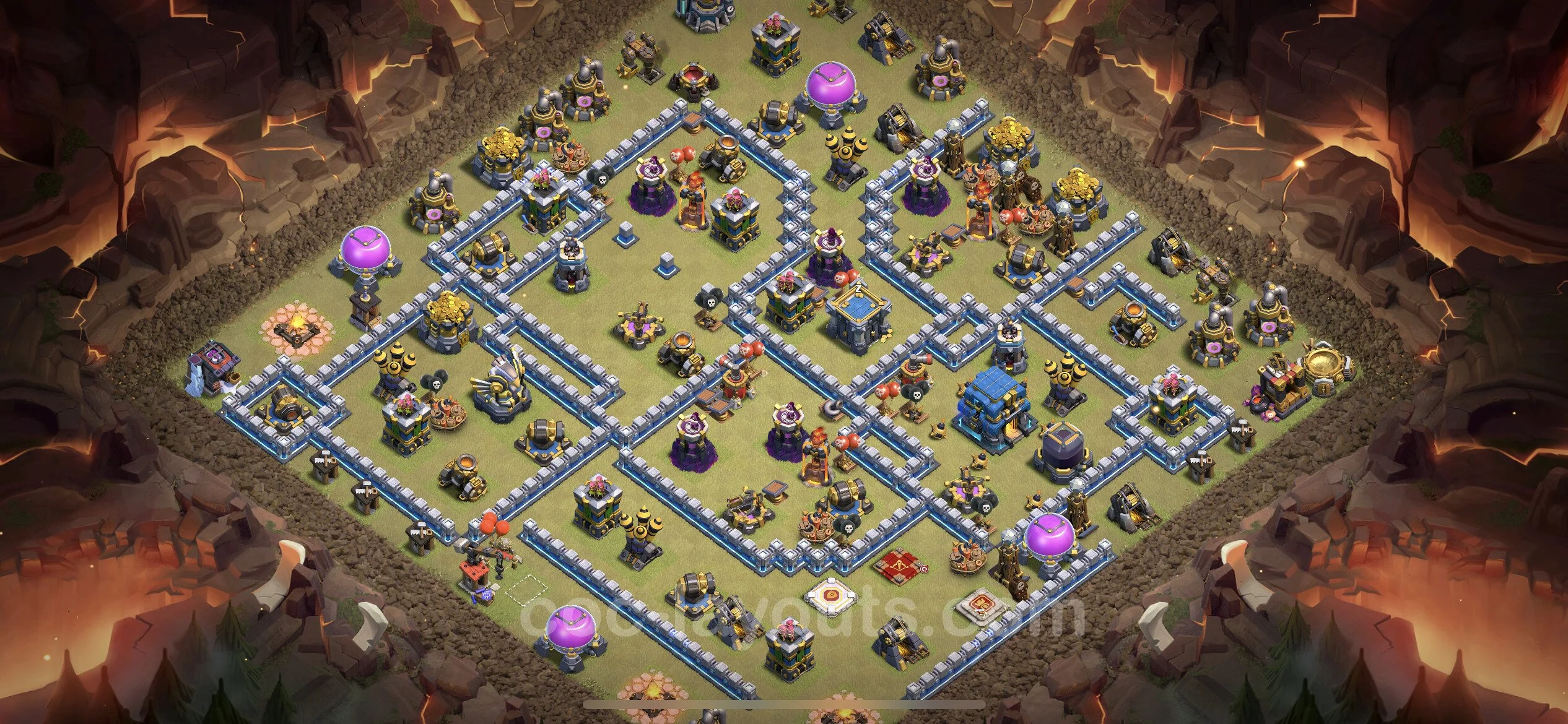 Top War Base TH12 with Link, Anti Everything - Anti 2 Stars CWL Plan - Clash of Clans - (#120) — War BH12