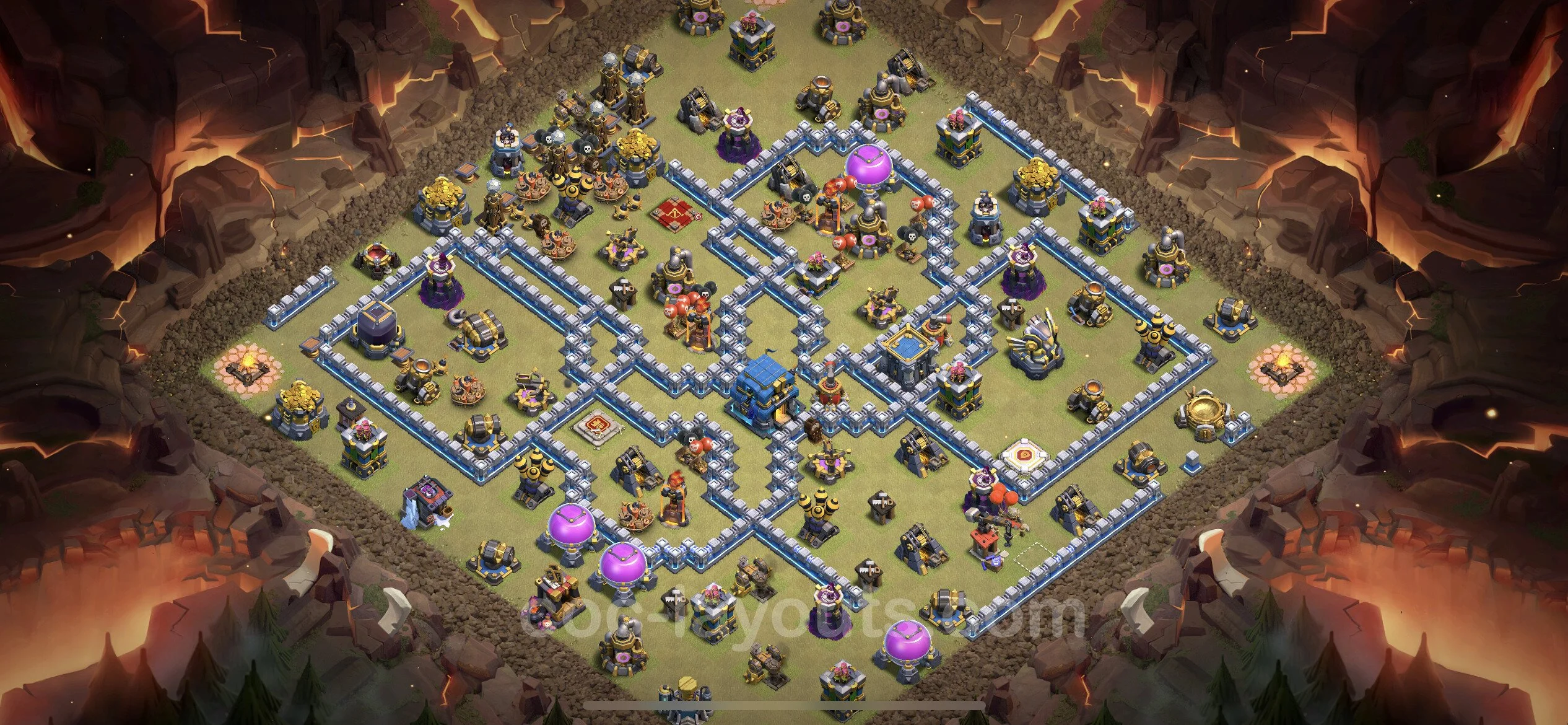 Top War Base TH12 with Link - CWL Defence Plan - Clash of Clans - (#121) — Война BH12