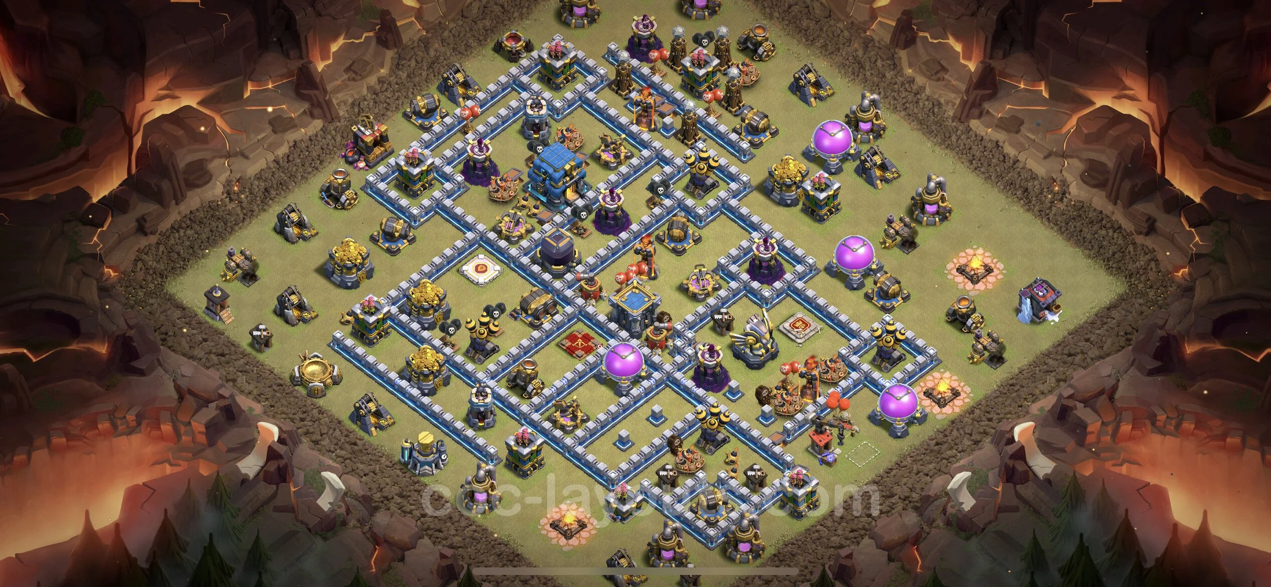 Top War Base TH12 with Link, Anti Air / Electro Dragon - Anti 3 Stars CWL Plan - Clash of Clans - (#125) — Krieg BH12