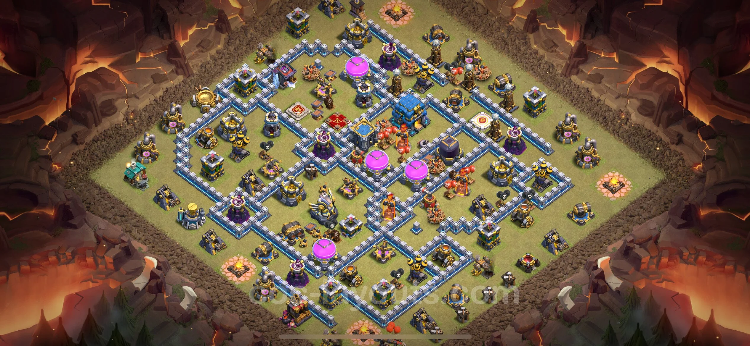 Top War Base TH12 with Link, Anti Air / Electro Dragon - Anti 3 Stars CWL Plan - Clash of Clans - (#128) — Wojna BH12