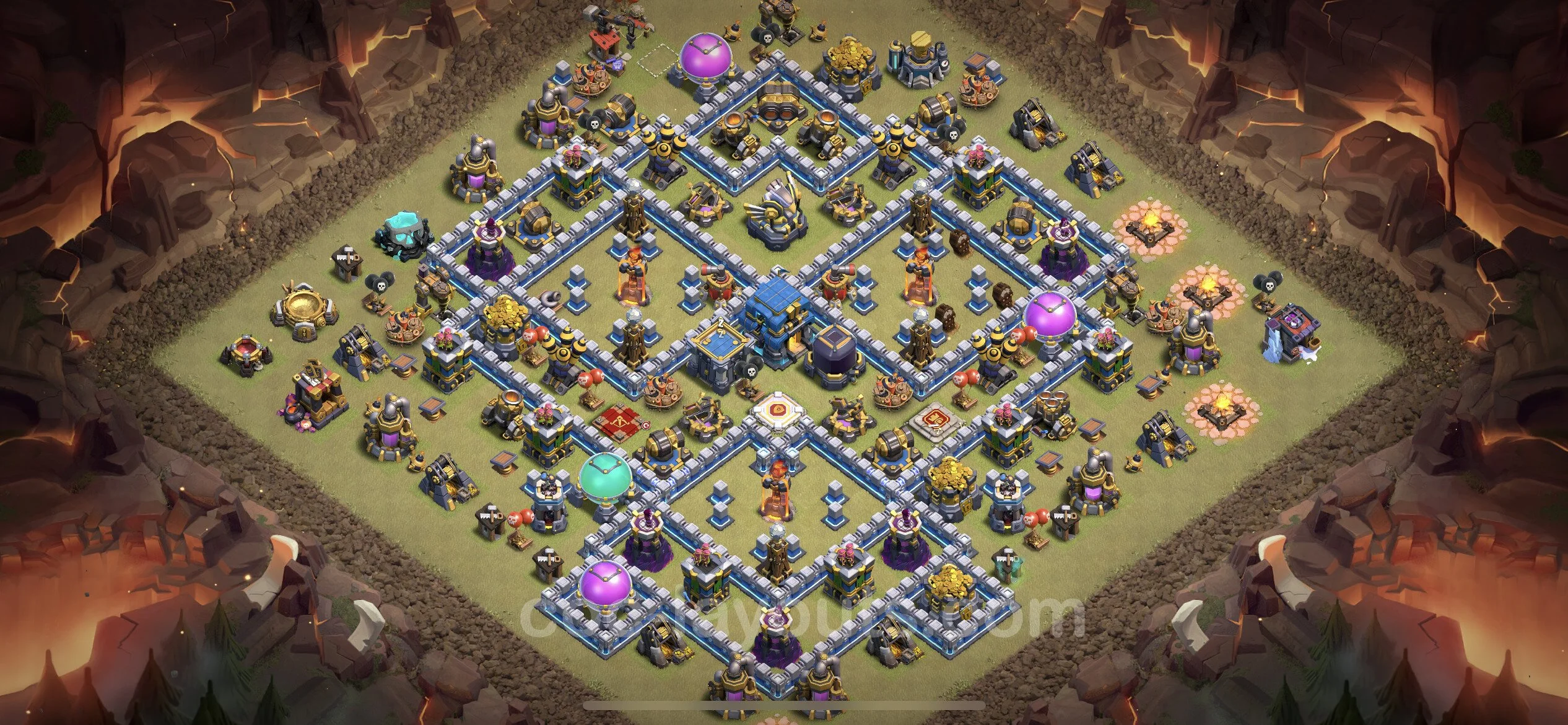 Top War Base TH12 with Link - Max Levels CWL Plan - Clash of Clans - (#138) — ウォー BH12