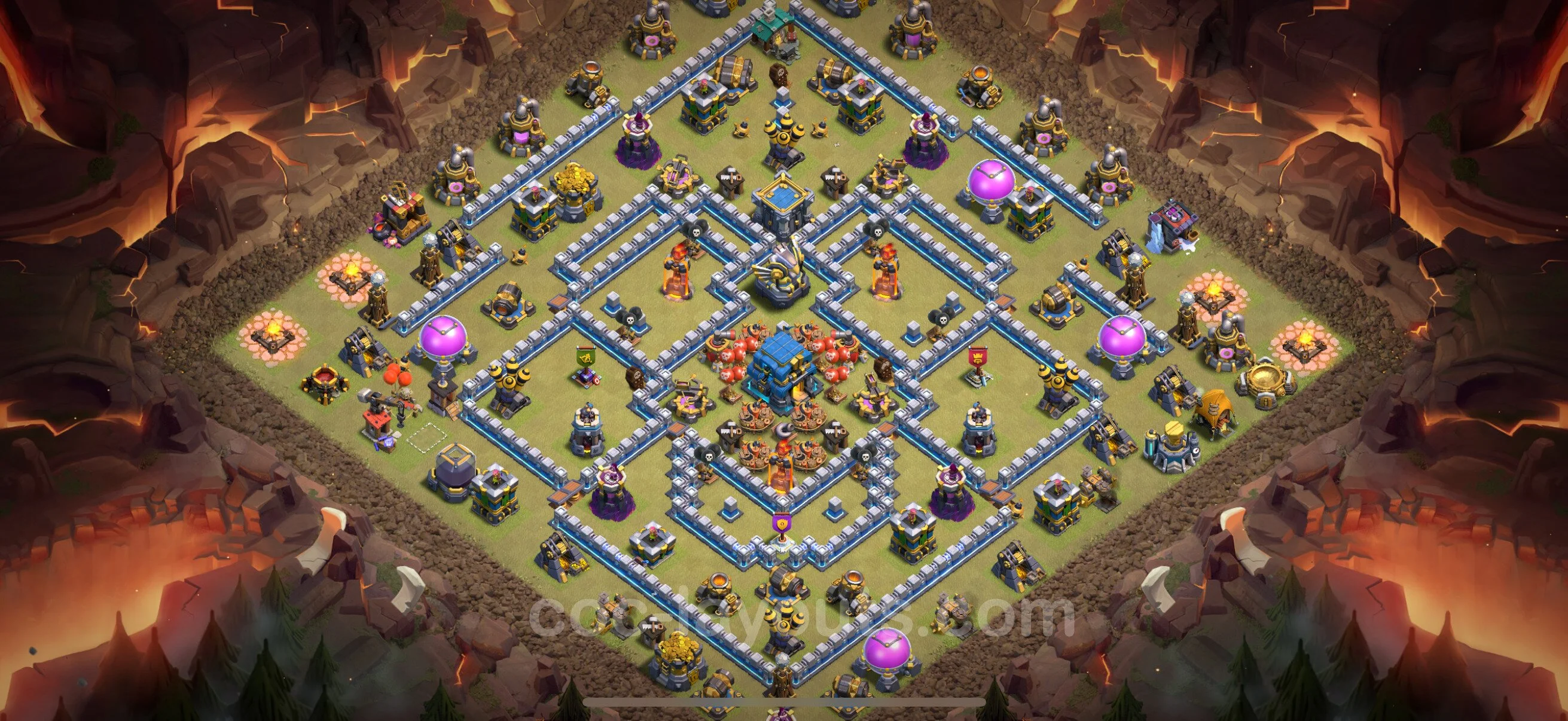 Top War Base TH12 with Link, Legend League, Anti Everything - CWL Defence Plan - Clash of Clans - (#140) — Wojna BH12