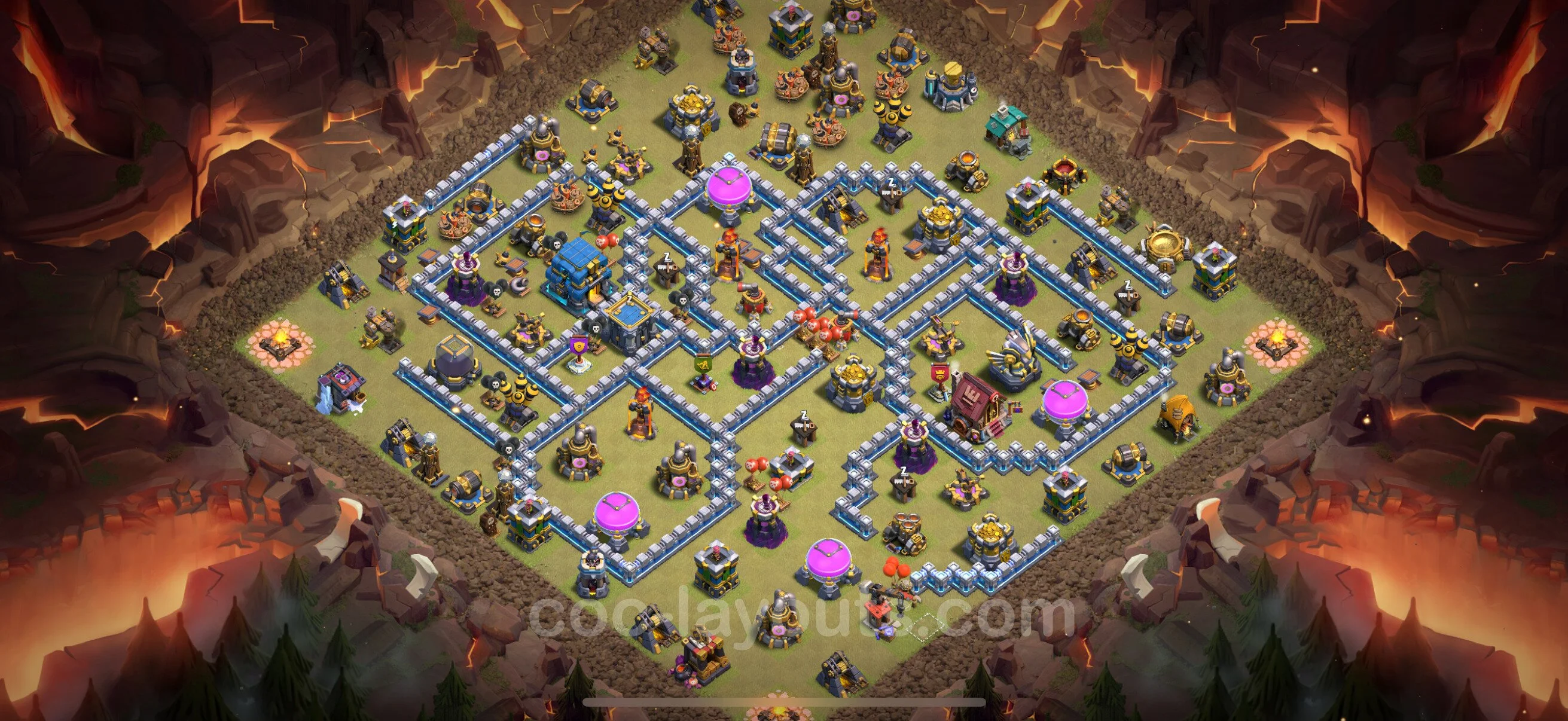Top War Base TH12 with Link, Anti Everything - Anti 2 Stars CWL Plan - Clash of Clans - (#142) — Wojna BH12
