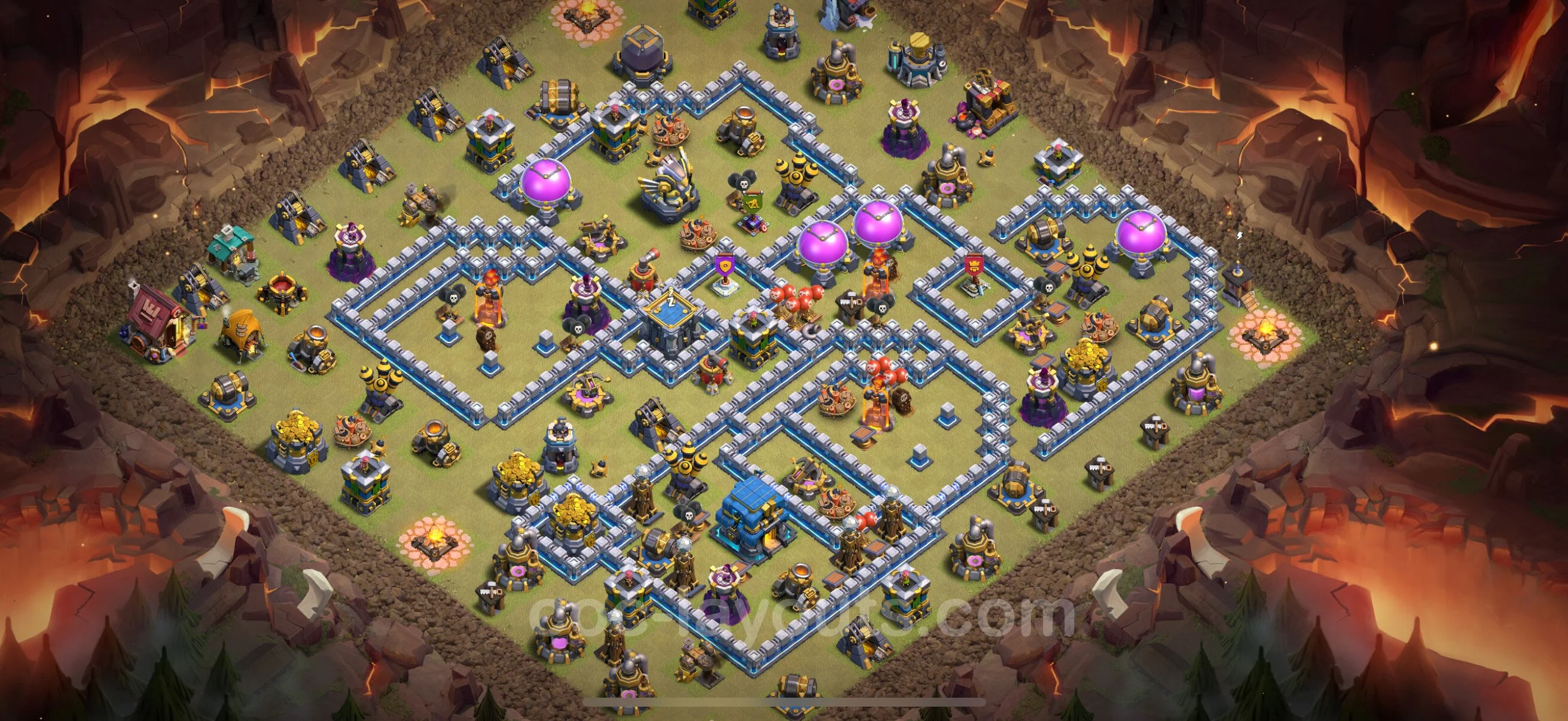 Top War Base TH12 with Link - CWL Defence Plan - Clash of Clans - (#148) — Krieg BH12