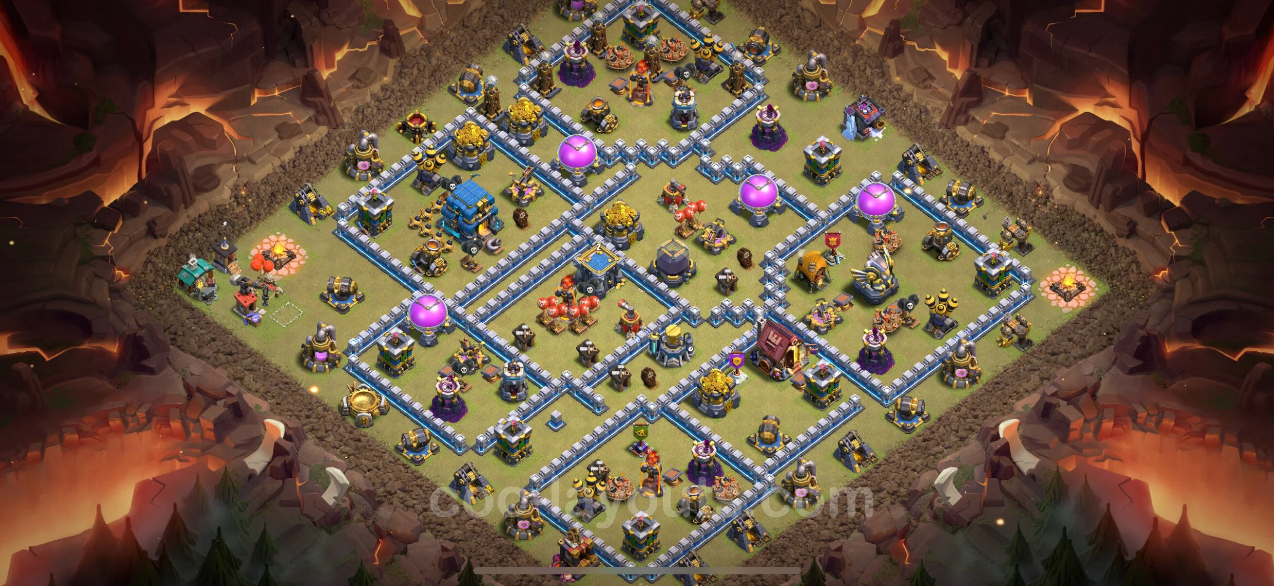 Top War Base TH12 with Link - Anti 3 Stars CWL Plan - Clash of Clans - (#153) — Oorlog BH12