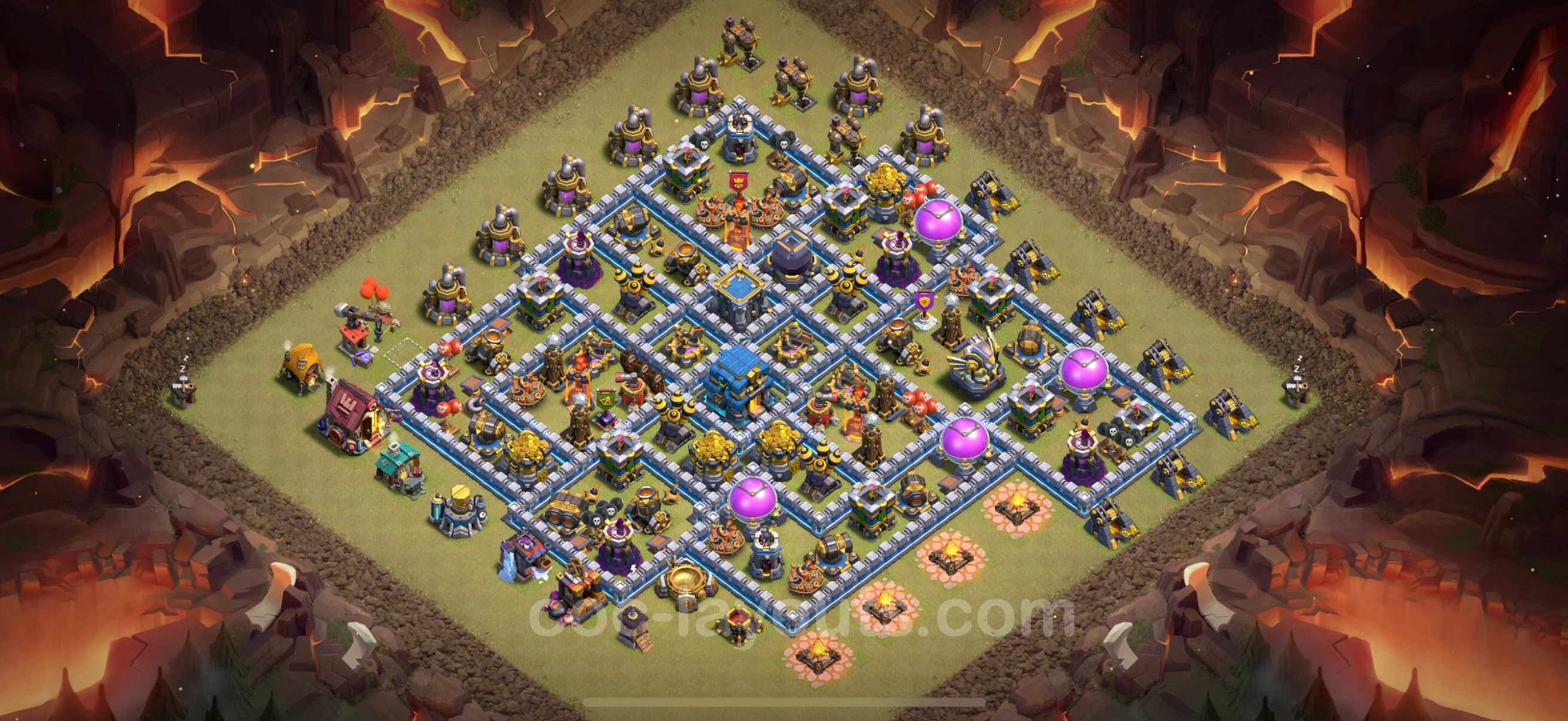 Top War Base TH12 with Link, Hybrid - Max Levels CWL Plan - Clash of Clans - (#161) — Война BH12