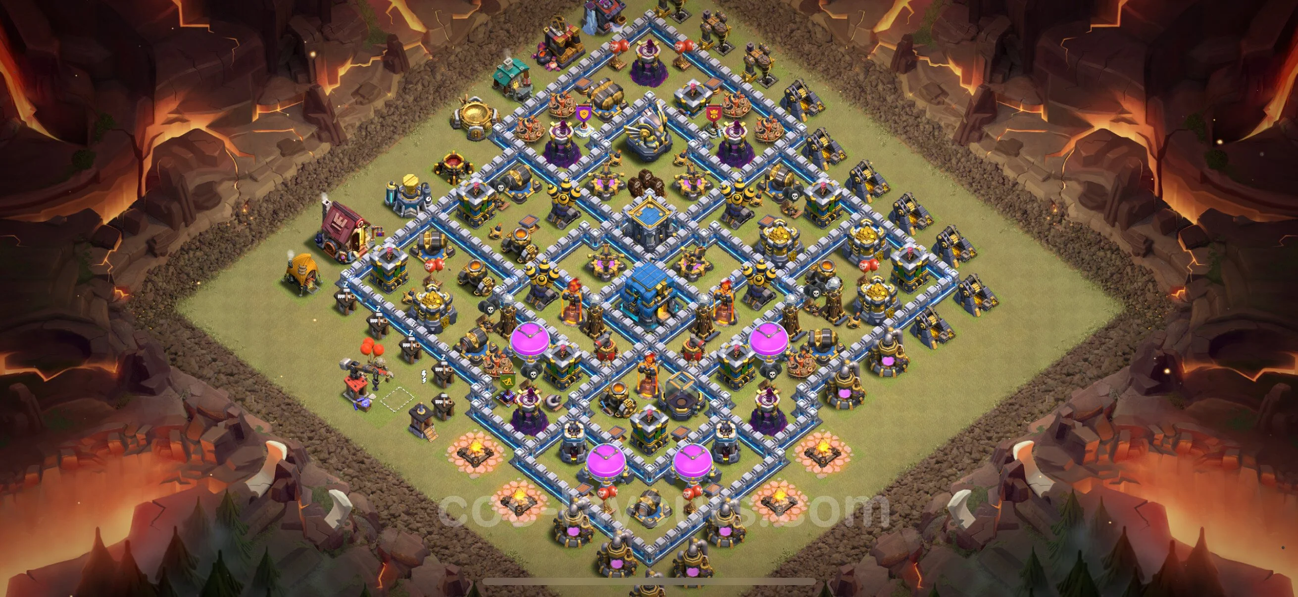 Top War Base TH12 with Link, Anti Everything - Anti 2 Stars CWL Plan - Clash of Clans - (#162) — Oorlog BH12