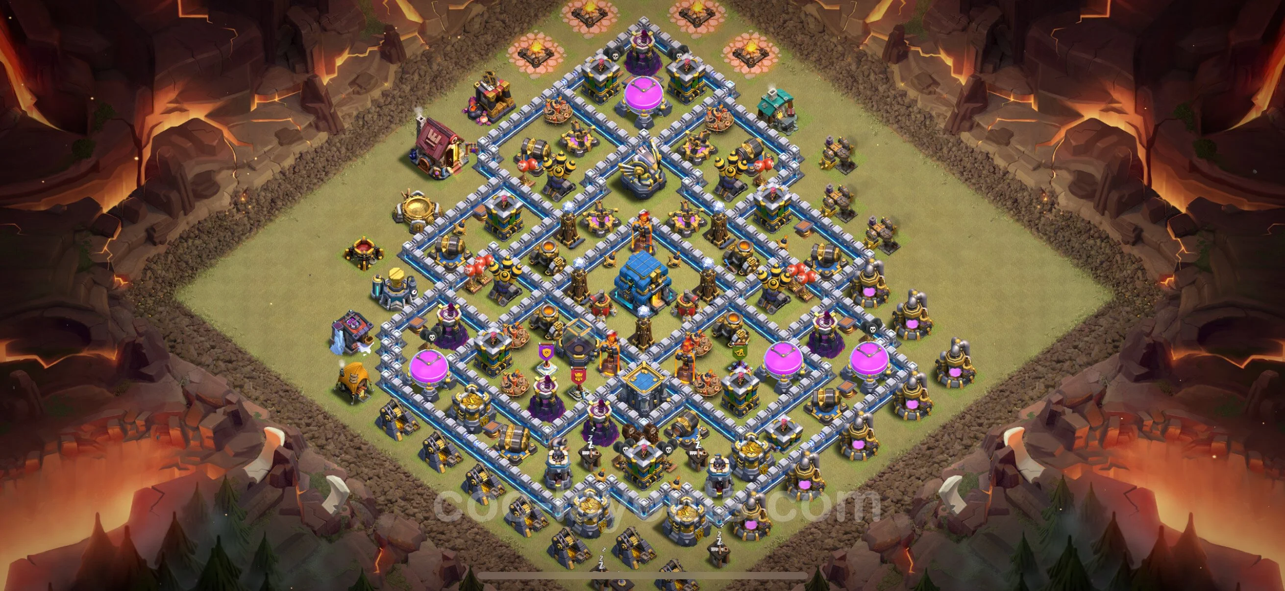 Top War Base TH12 with Link, Anti Everything - Anti 2 Stars CWL Plan - Clash of Clans - (#164) — Війна BH12
