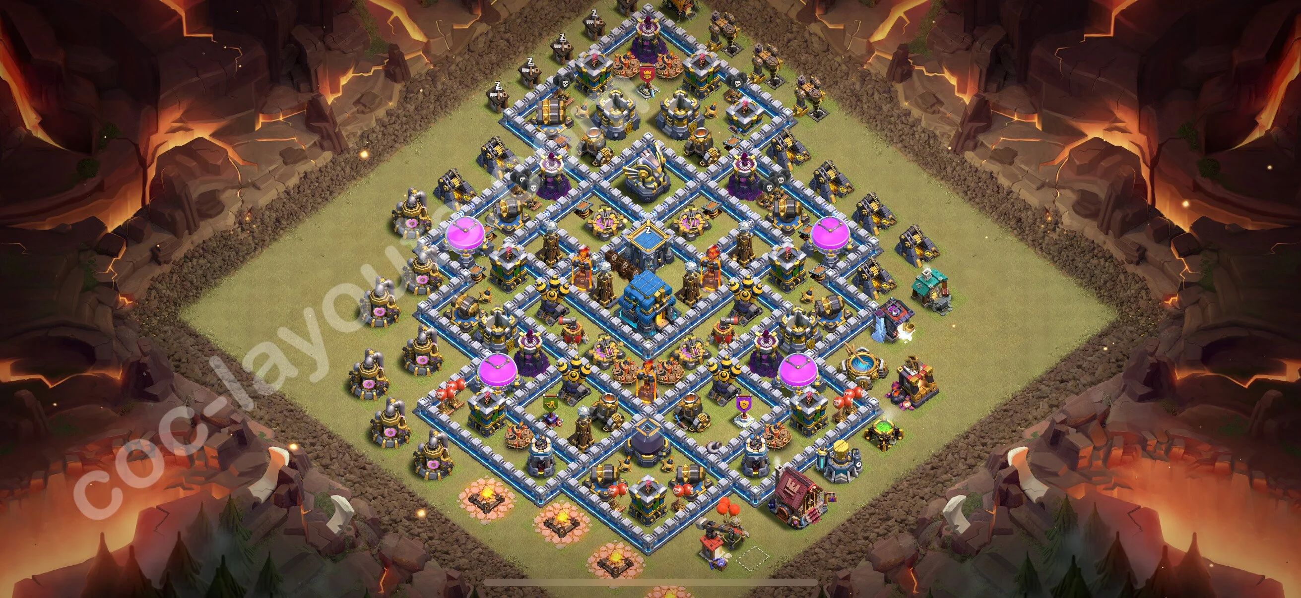 Top War Base TH12 with Link, Anti Everything - Anti 2 Stars CWL Plan 2026 - Clash of Clans - (#171) — Krieg BH12