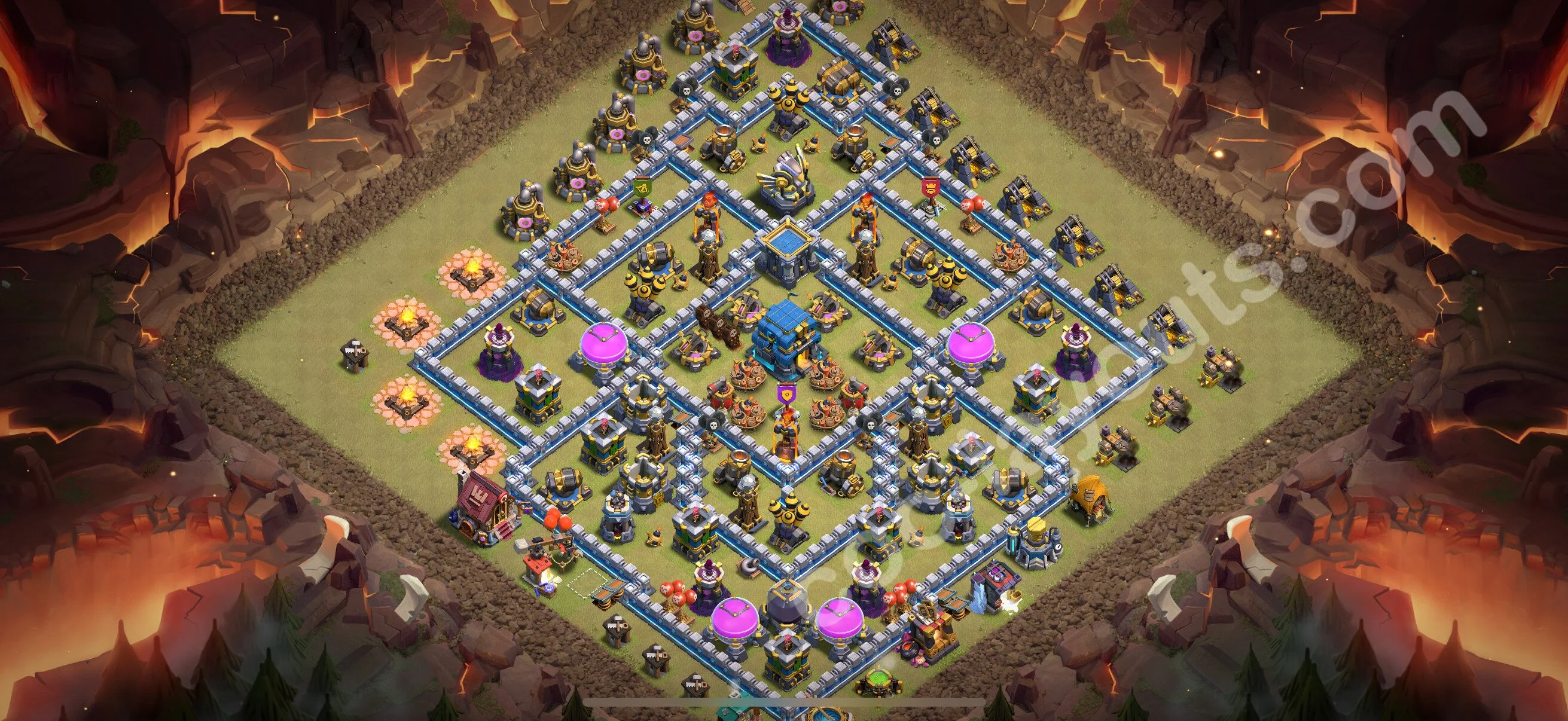 Top War Base TH12 with Link, Anti Everything - Anti 2 Stars CWL Plan 2026 - Clash of Clans - (#173) — War BH12