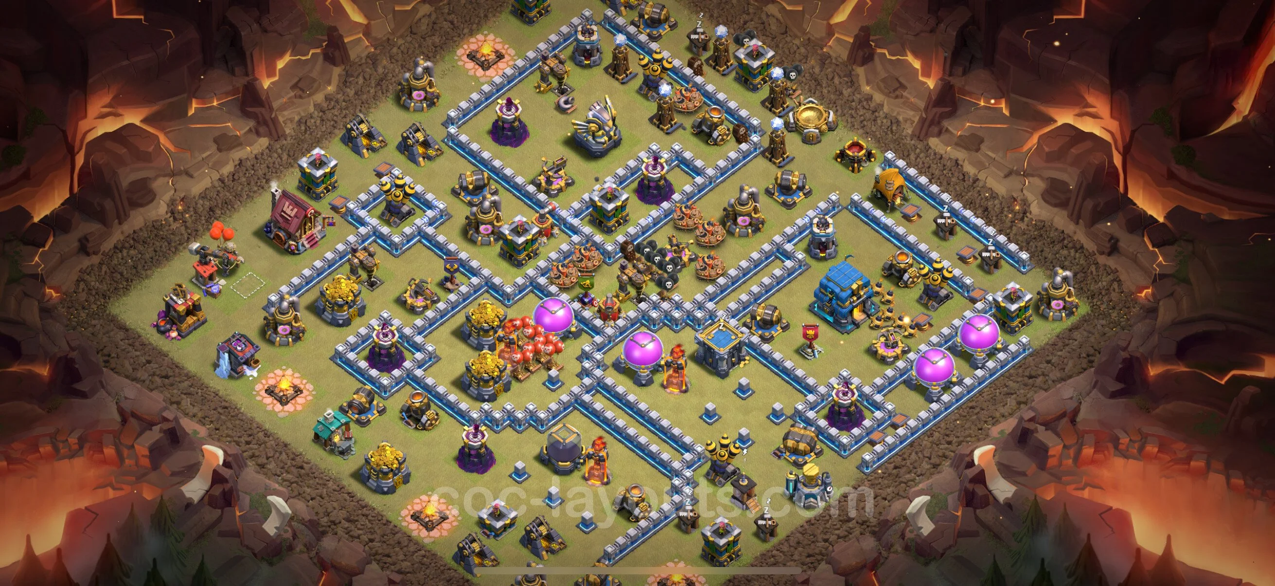 Top War Base TH12 with Link - Anti 3 Stars CWL Plan - Clash of Clans - (#177) — Wojna BH12