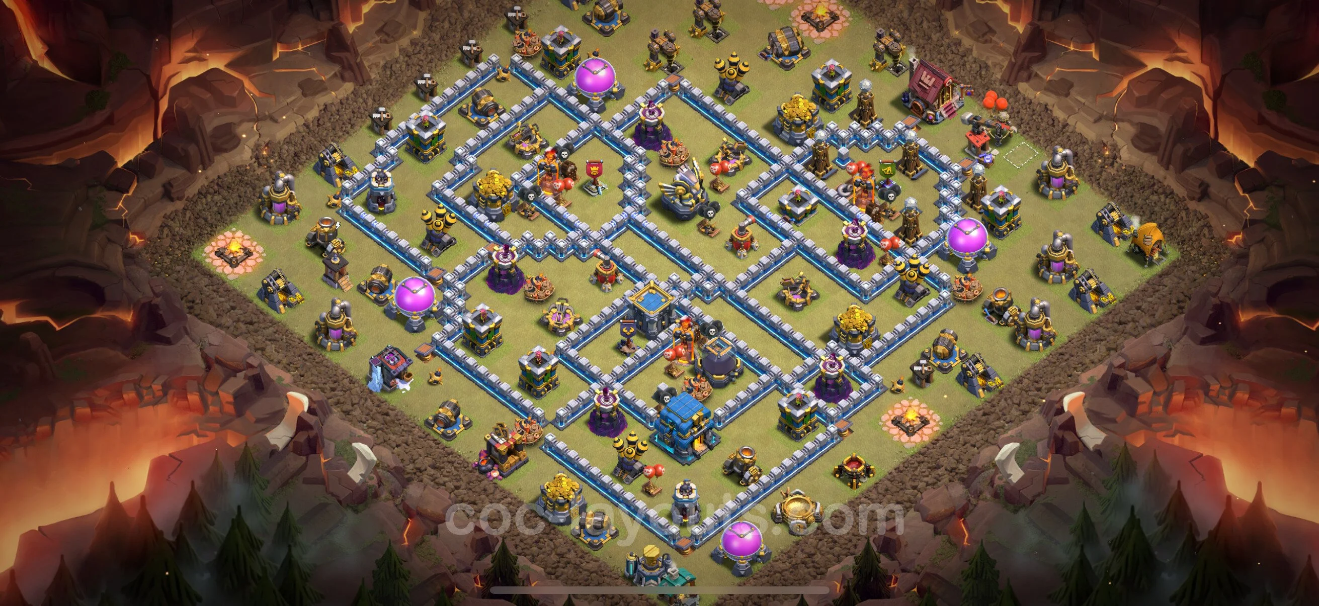 Top War Base TH12 with Link, Anti Everything - Anti 3 Stars CWL Plan - Clash of Clans - (#178) — Oorlog BH12