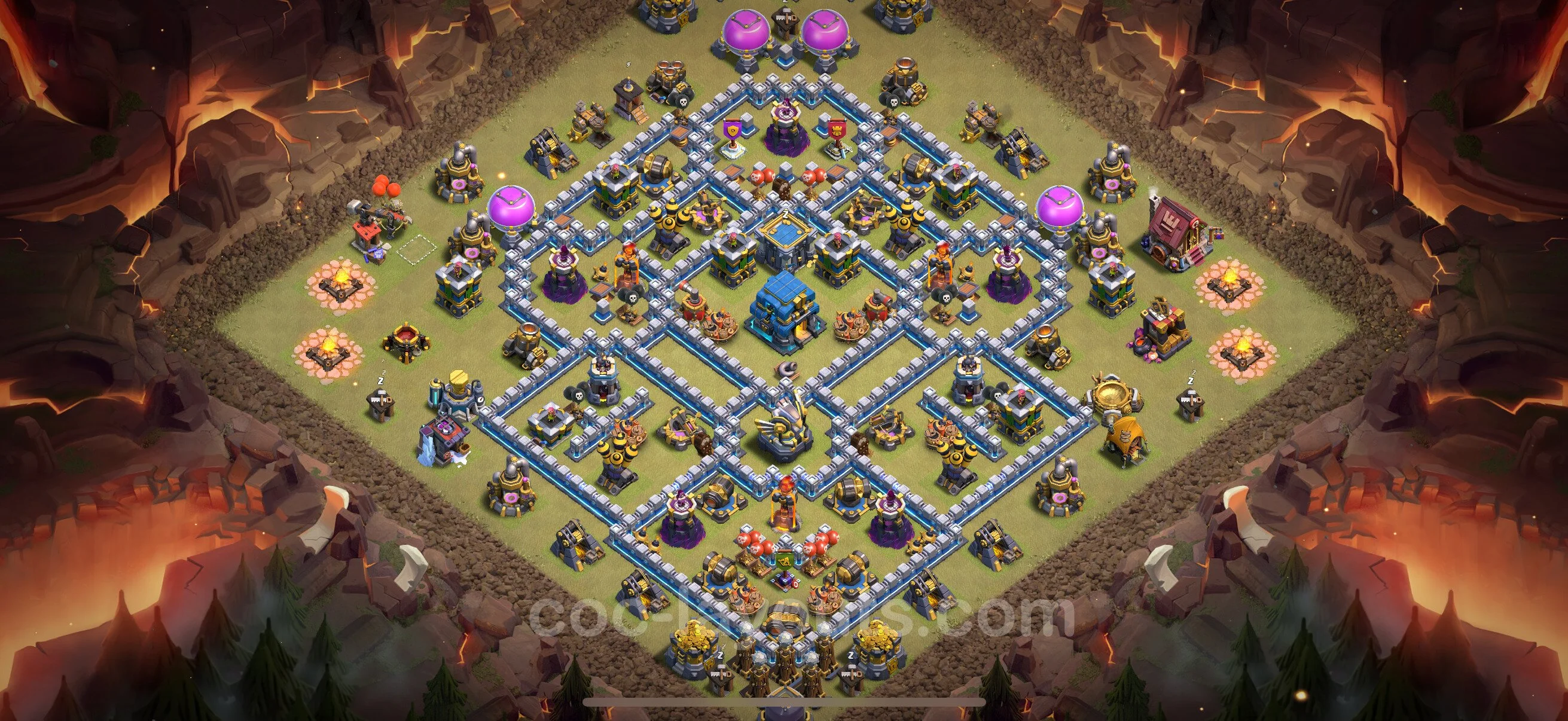 Top War Base TH12 with Link - Max Levels CWL Plan - Clash of Clans - (#182) — Oorlog BH12