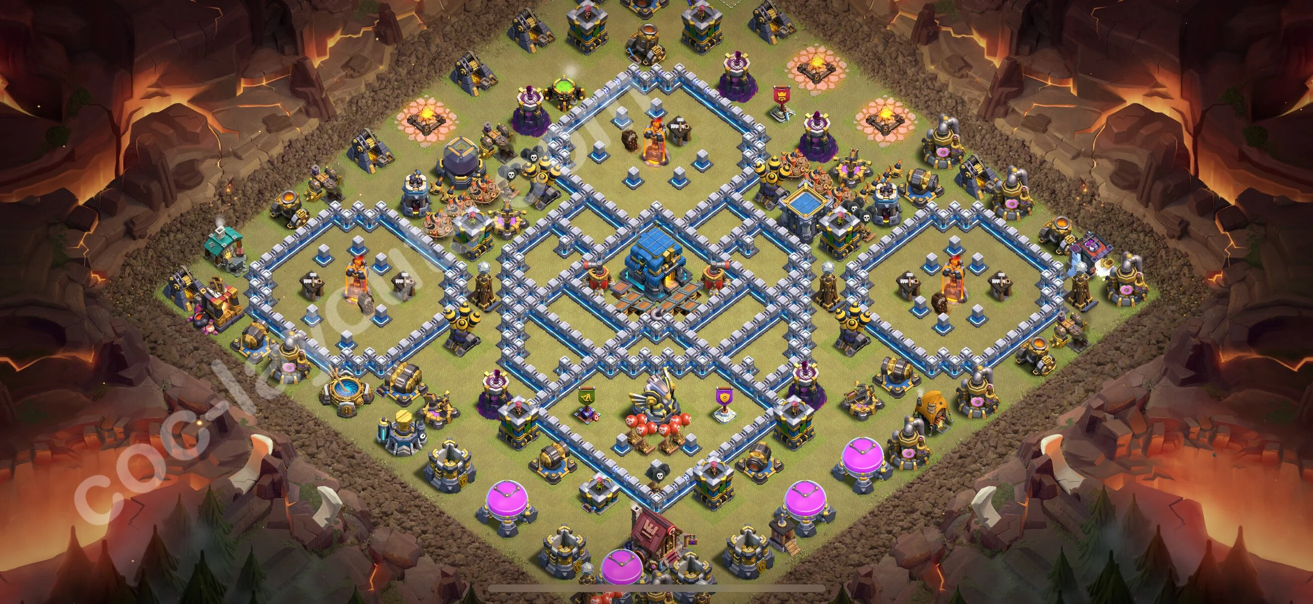 Top War Base TH12 with Link, Legend League, Anti Air / Electro Dragon - CWL Defence Plan 2026 - Clash of Clans - (#183) — Oorlog BH12