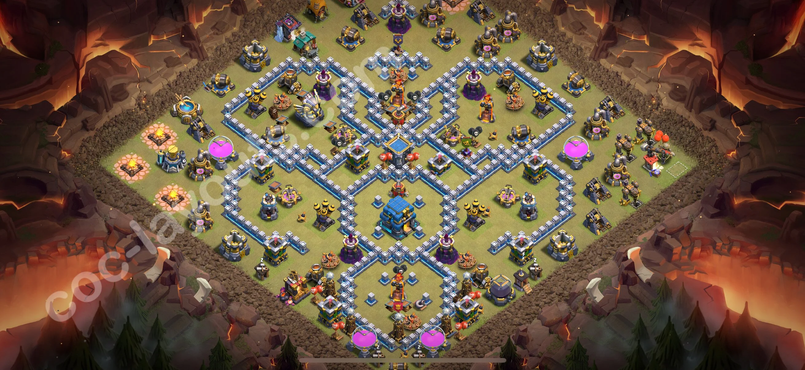 Top War Base TH12 with Link - Anti 3 Stars CWL Plan 2026 - Clash of Clans - (#191) — Oorlog BH12