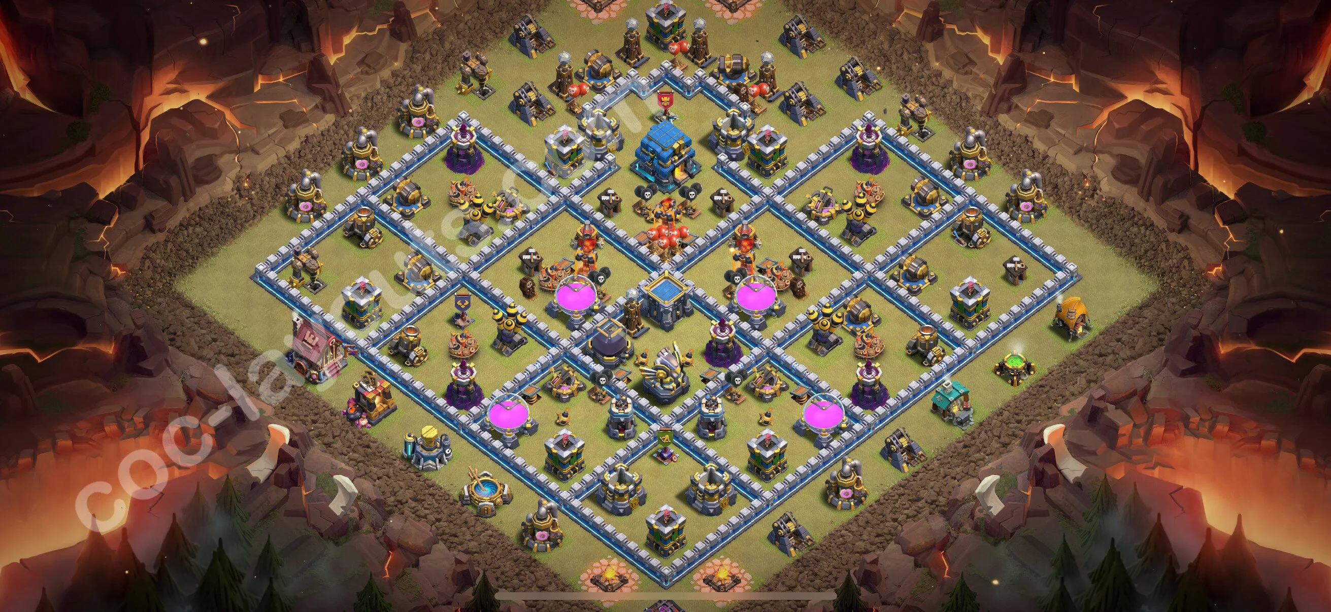 Top War Base TH12 with Link, Anti Everything - Max Levels CWL Plan 2026 - Clash of Clans - (#195) — Oorlog BH12