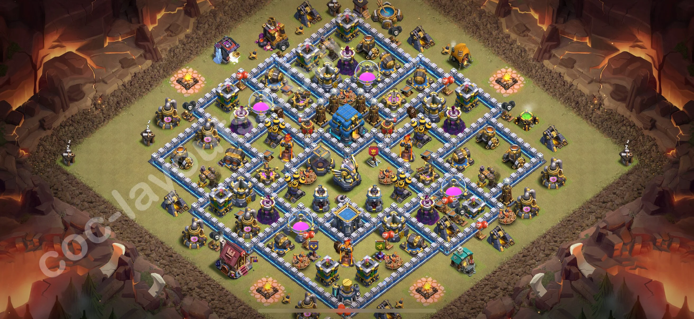 Top War Base TH12 with Link, Hybrid - Anti 3 Stars CWL Plan 2026 - Clash of Clans - (#196) — Wojna BH12