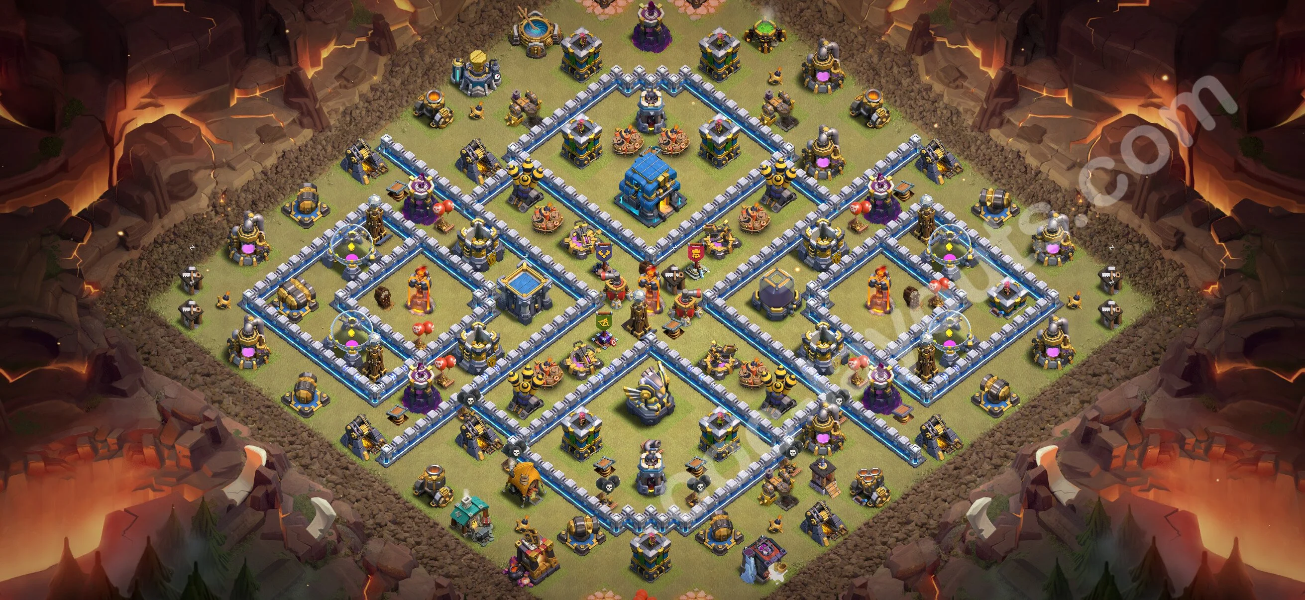 Top War Base TH12 with Link, Anti Air / Electro Dragon - Anti 3 Stars CWL Plan 2026 - Clash of Clans - (#197) — Wojna BH12