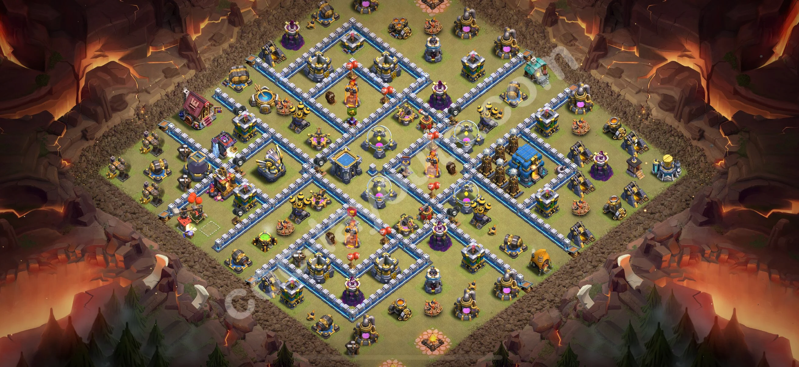 Top War Base TH12 with Link, Anti Air / Electro Dragon - Anti 3 Stars CWL Plan 2026 - Clash of Clans - (#198) — Krieg BH12