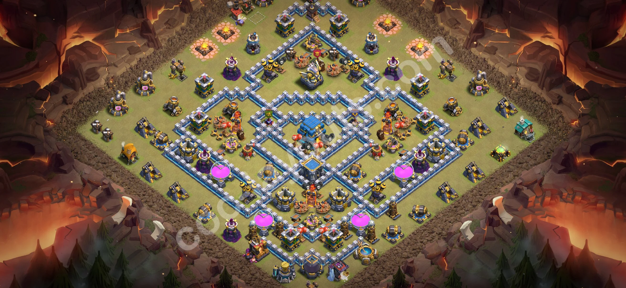 Top War Base TH12 with Link - Anti 2 Stars CWL Plan 2026 - Clash of Clans - (#201) — Wojna BH12