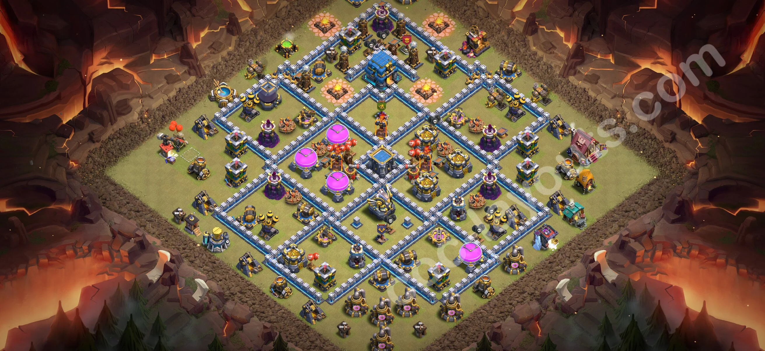 Top War Base TH12 with Link, Anti Air / Electro Dragon - Anti 3 Stars CWL Plan 2026 - Clash of Clans - (#203) — Perang BH12