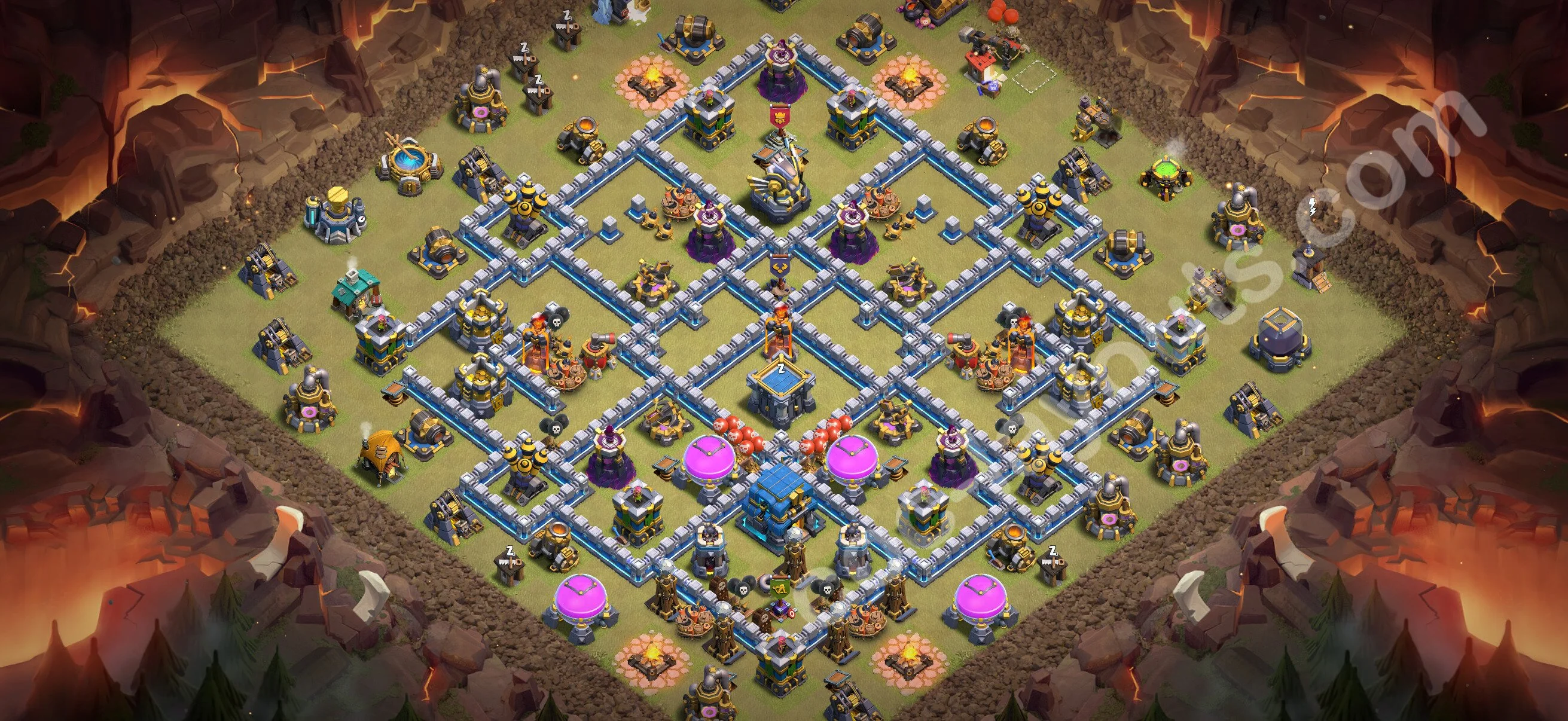 Top War Base TH12 with Link, Anti Air / Electro Dragon - Anti 3 Stars CWL Plan 2026 - Clash of Clans - (#205) — Війна BH12