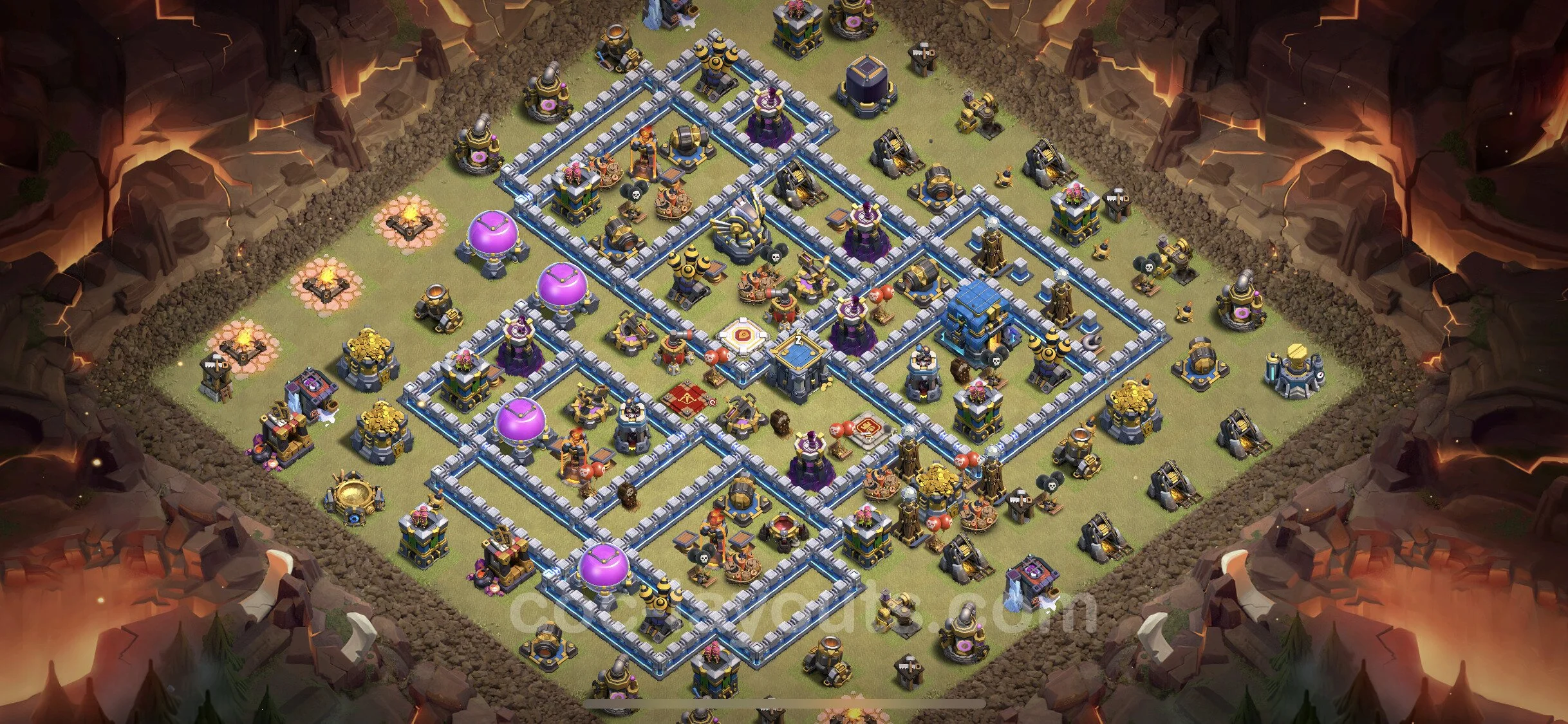 Top War Base TH12 with Link - CWL Defence Plan - Clash of Clans - (#58)