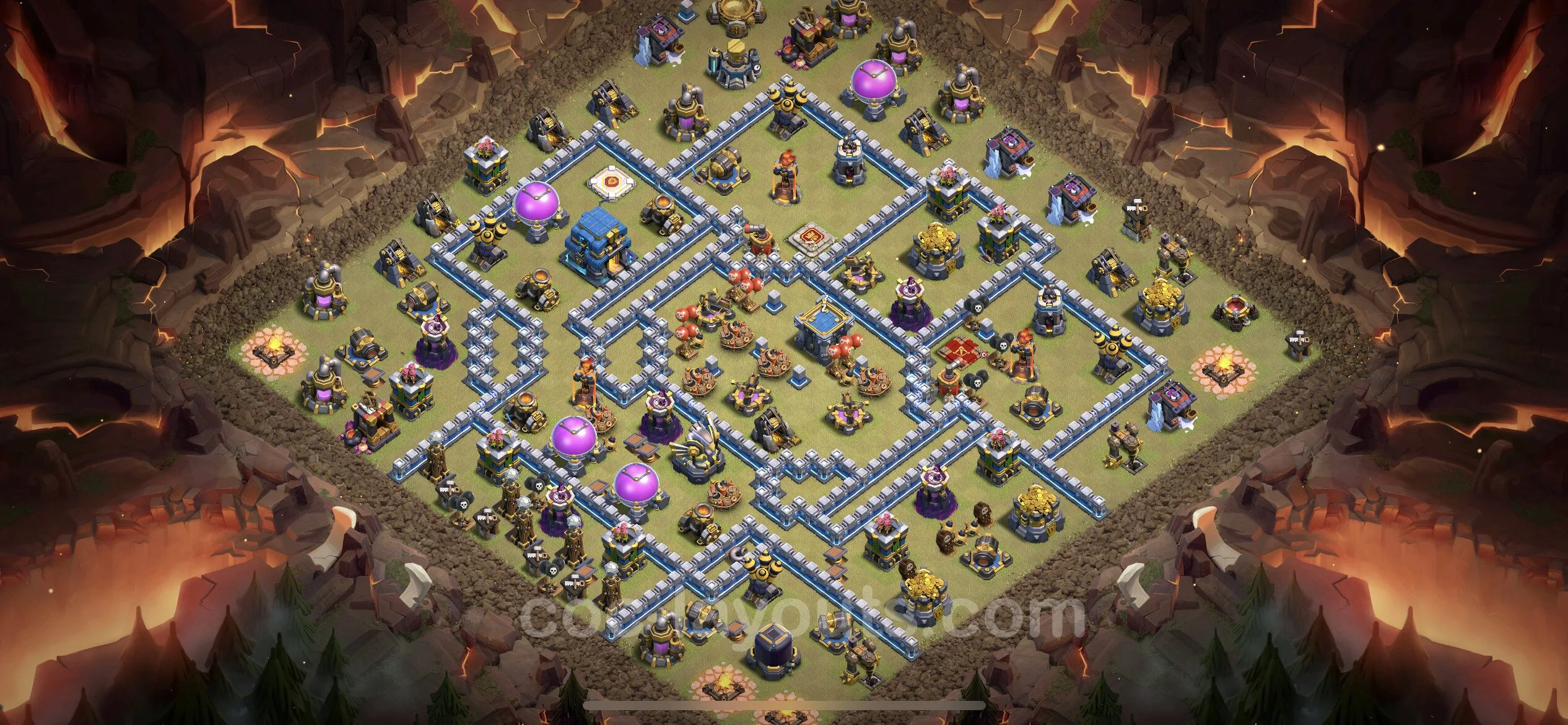 Top War Base TH12 with Link - CWL Defence Plan - Clash of Clans - (#72) — Wojna BH12
