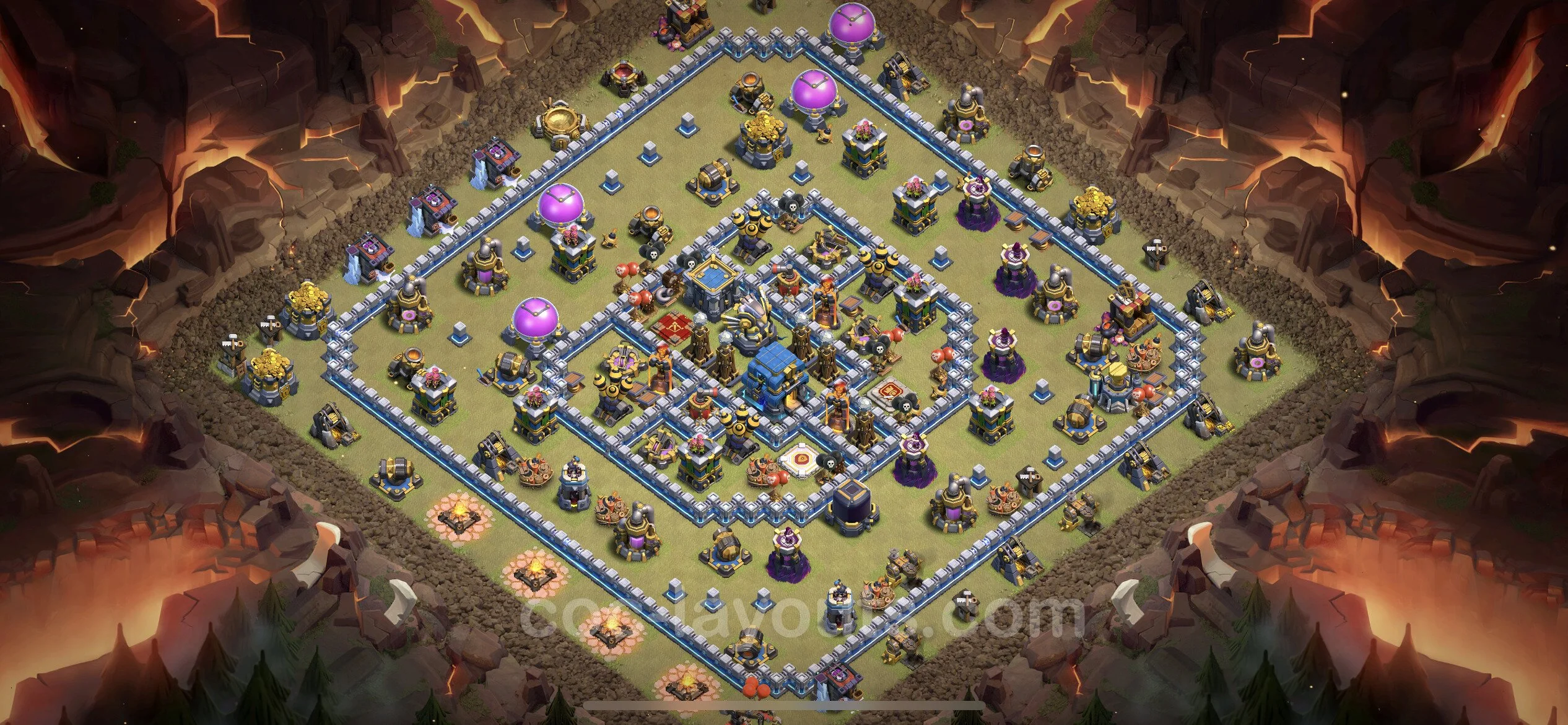 Top War Base TH12 with Link, Anti Everything - Anti 3 Stars CWL Plan - Clash of Clans - (#73) — Война BH12