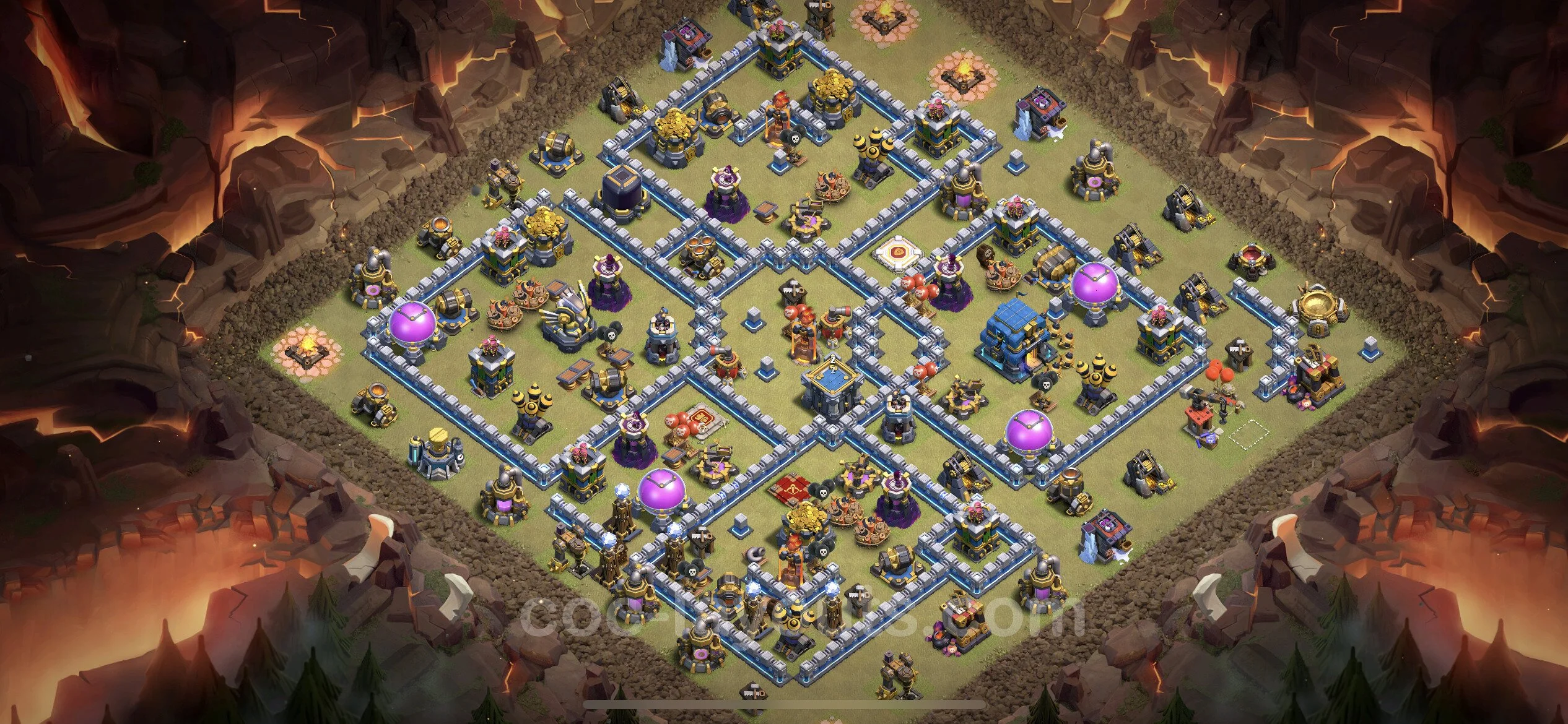 Top War Base TH12 with Link, Anti Everything - CWL Defence Plan - Clash of Clans - (#74) — Savaş BH12