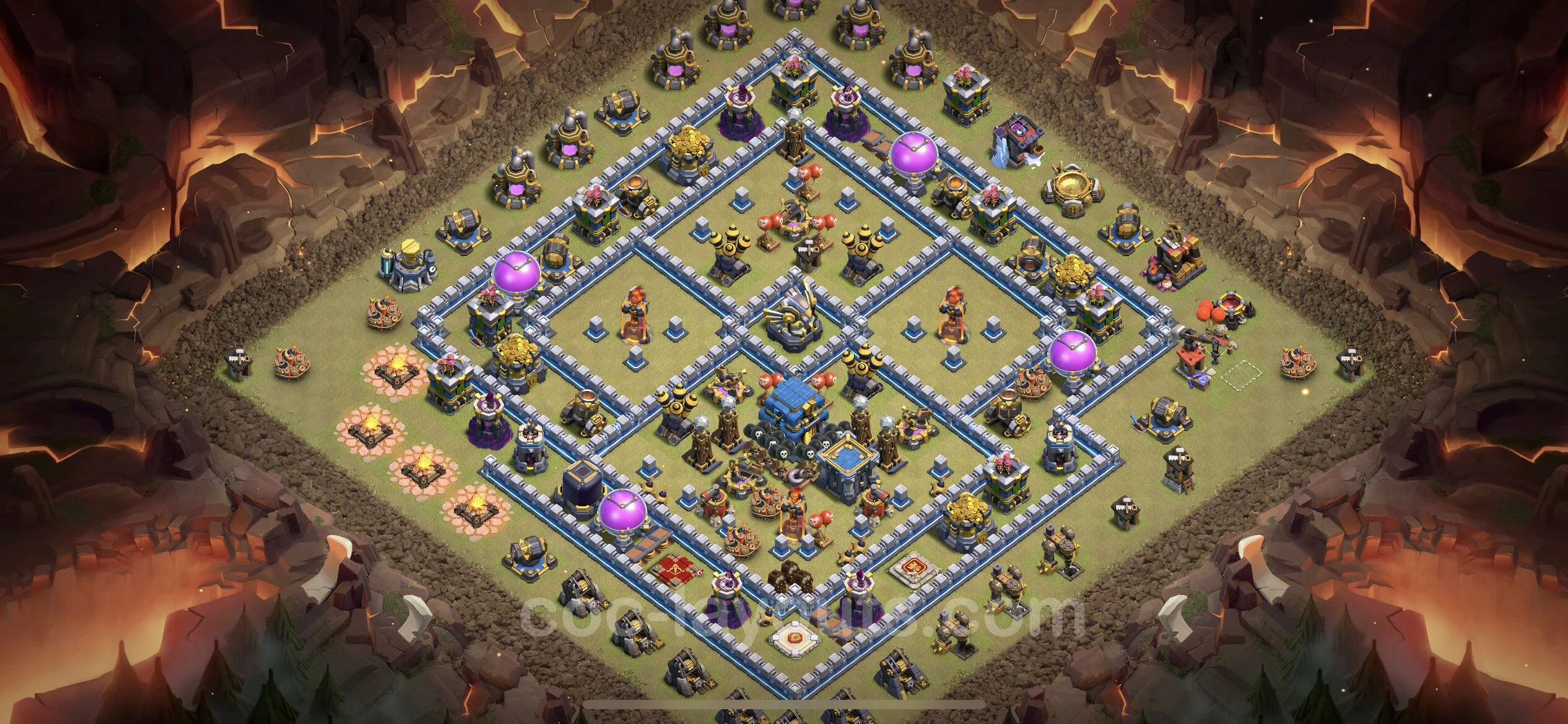 Top War Base TH12 with Link, Anti Everything - Max Levels CWL Plan - Clash of Clans - (#80) — War BH12