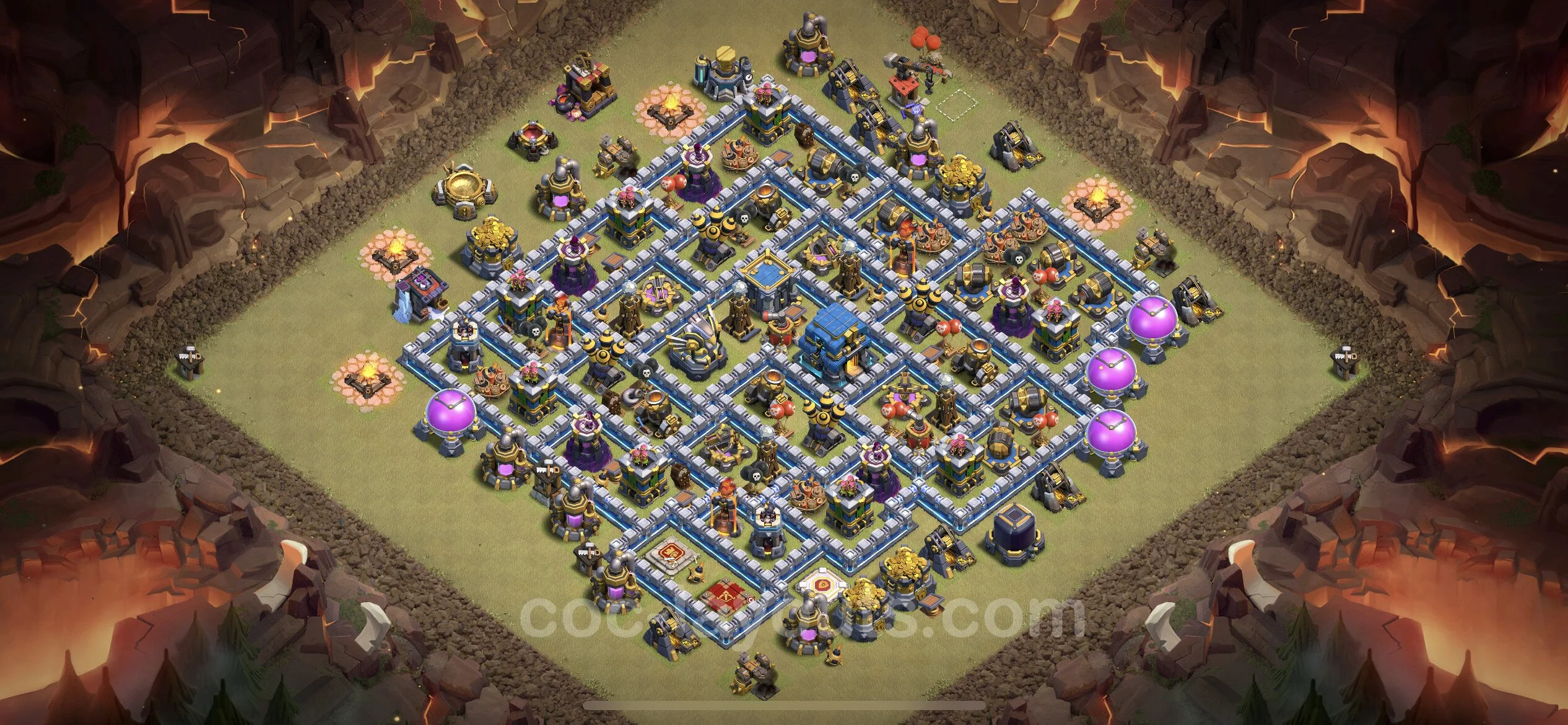 Top War Base TH12 with Link, Anti 2 Stars - CWL Defence Plan - Clash of Clans - (#83) — Oorlog BH12