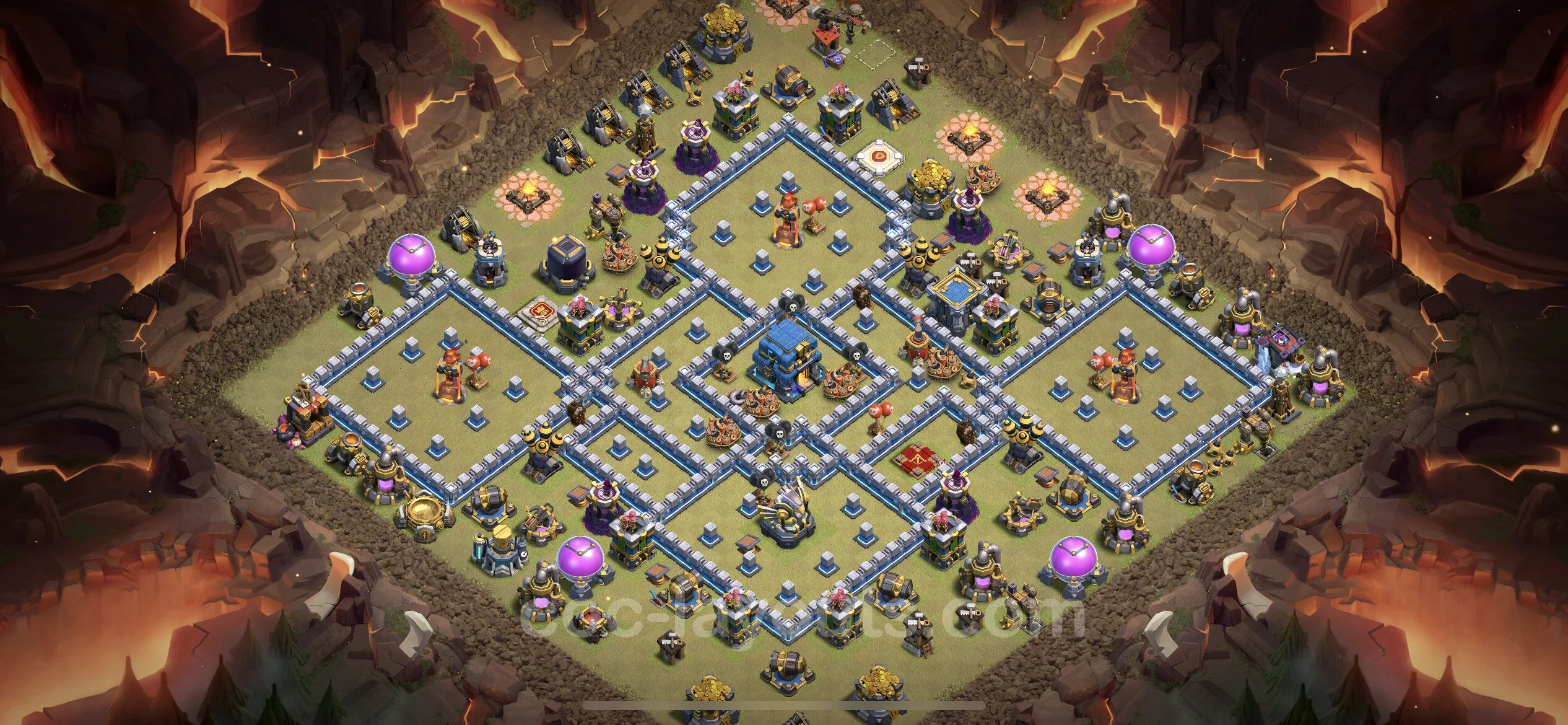 Top War Base TH12 with Link, Anti Everything - CWL Defence Plan - Clash of Clans - (#87) — Wojna BH12