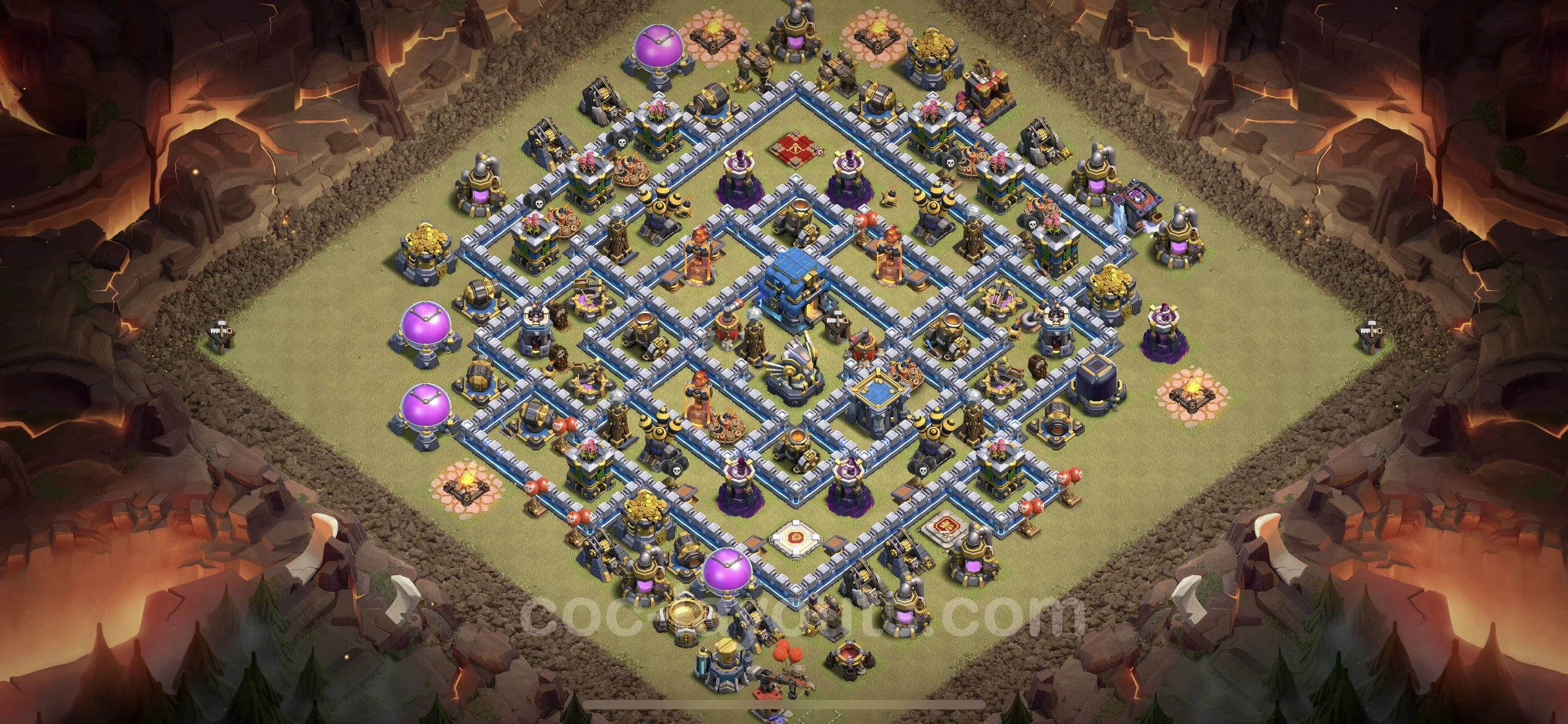 Top War Base TH12 with Link, Anti Everything - Anti 3 Stars CWL Plan - Clash of Clans - (#88) — War BH12