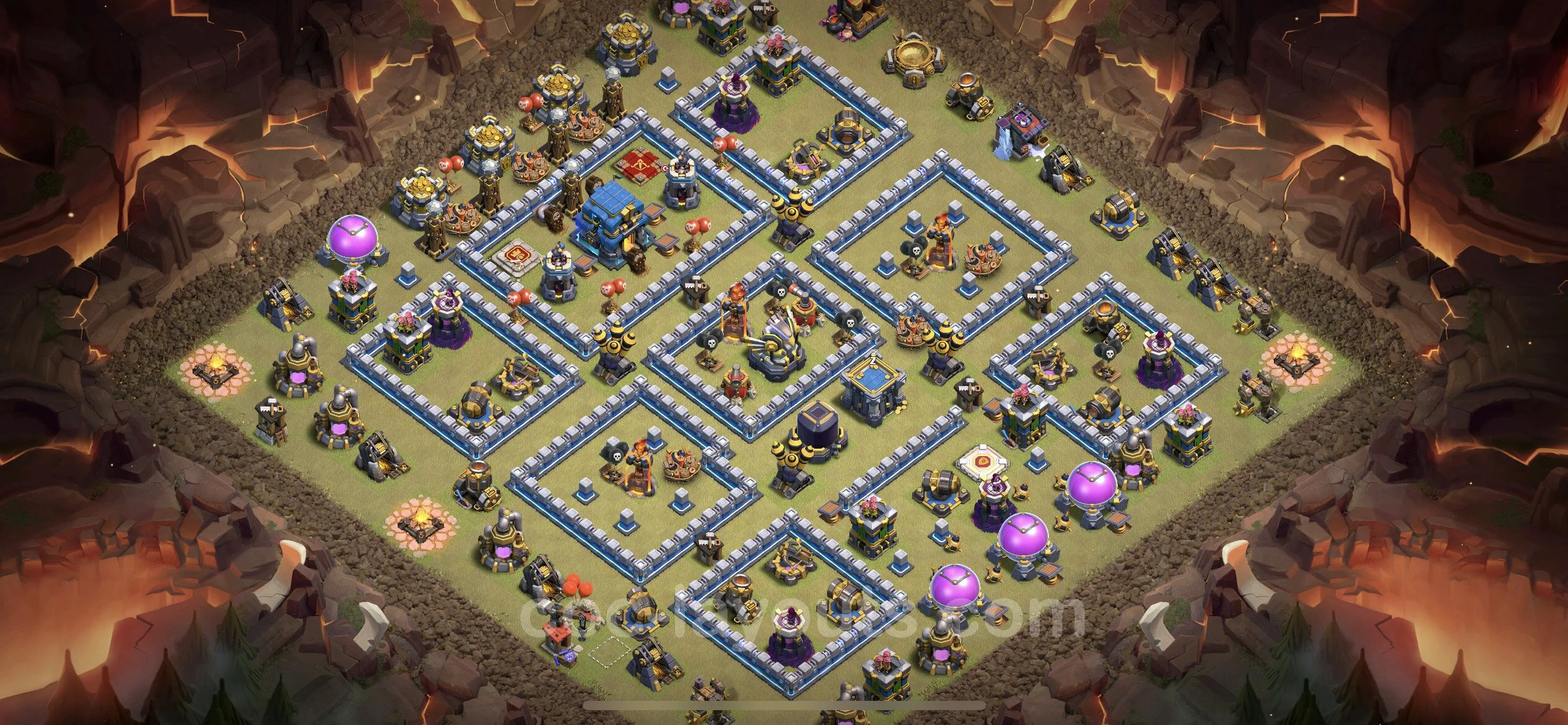 Top War Base TH12 with Link - Anti 3 Stars CWL Plan - Clash of Clans - (#97) — Wojna BH12