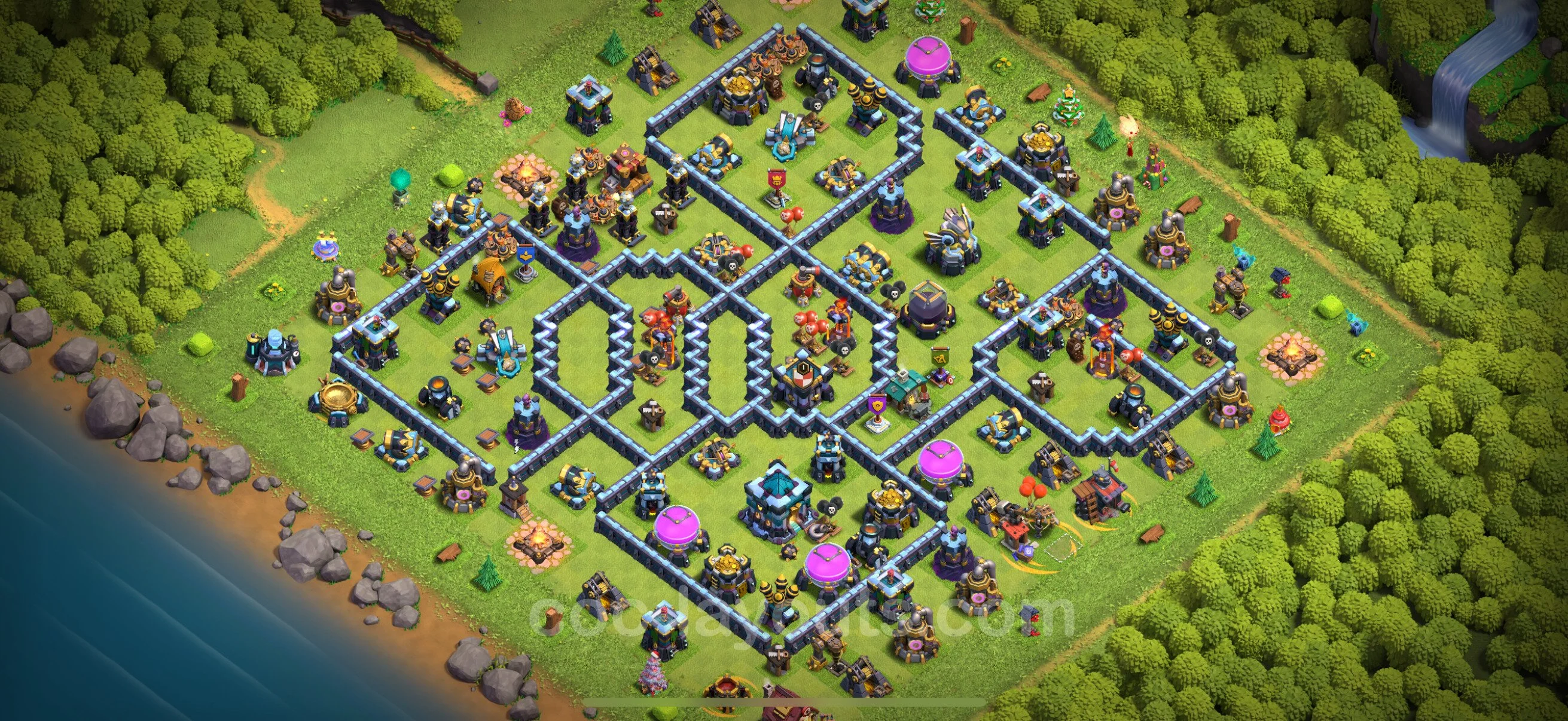 Anti 3 Stars Base TH13 with Link, Anti Everything - best plan / layout / design - Clash of Clans - (#101) — Difesa TH13