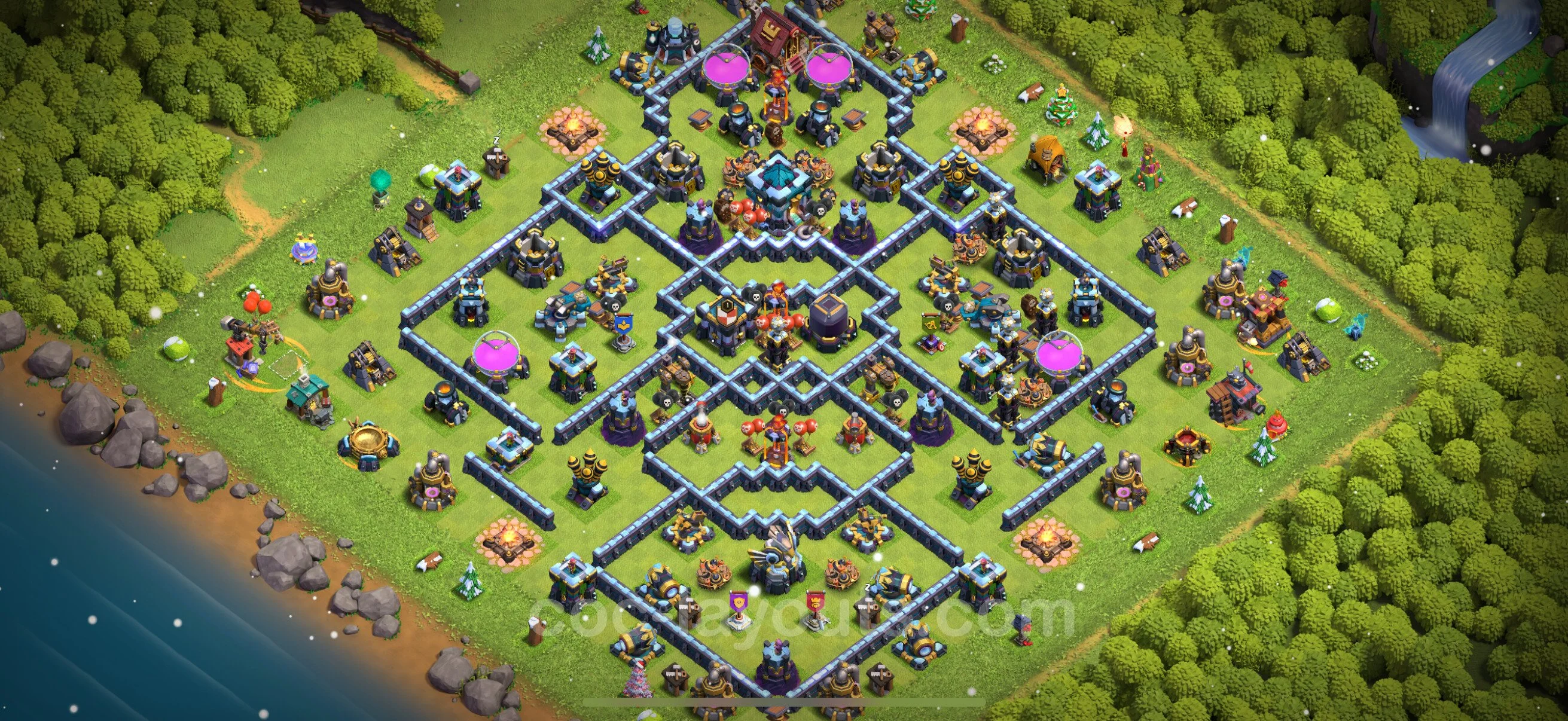 Top Base TH13 with Link, Legend League - Anti Everything Defence Plan - Clash of Clans - (#113) — Verteidigung TH13